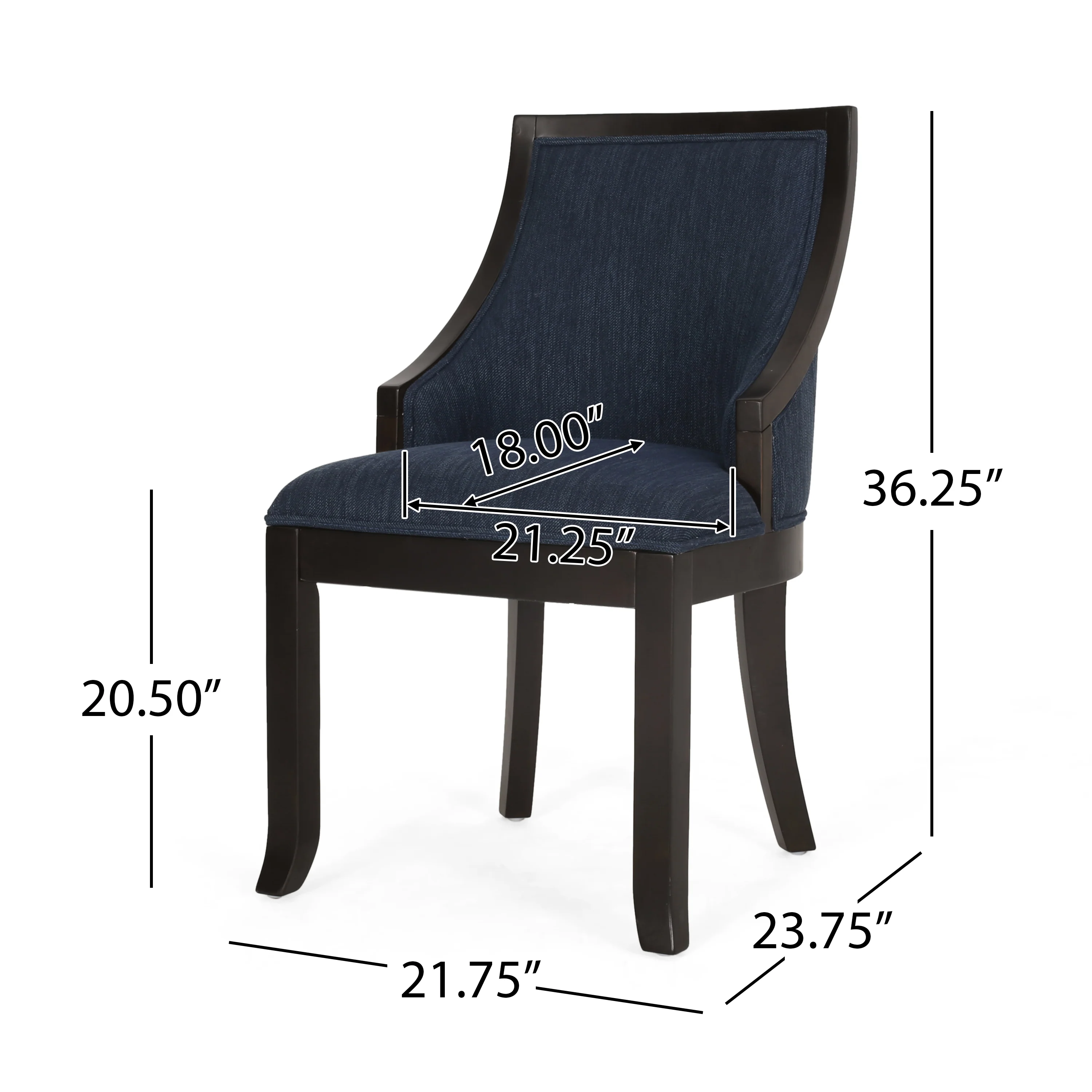 Monita Contemporary Upholstered Birch Wood Dining Chairs, Set of 2 - furnishings