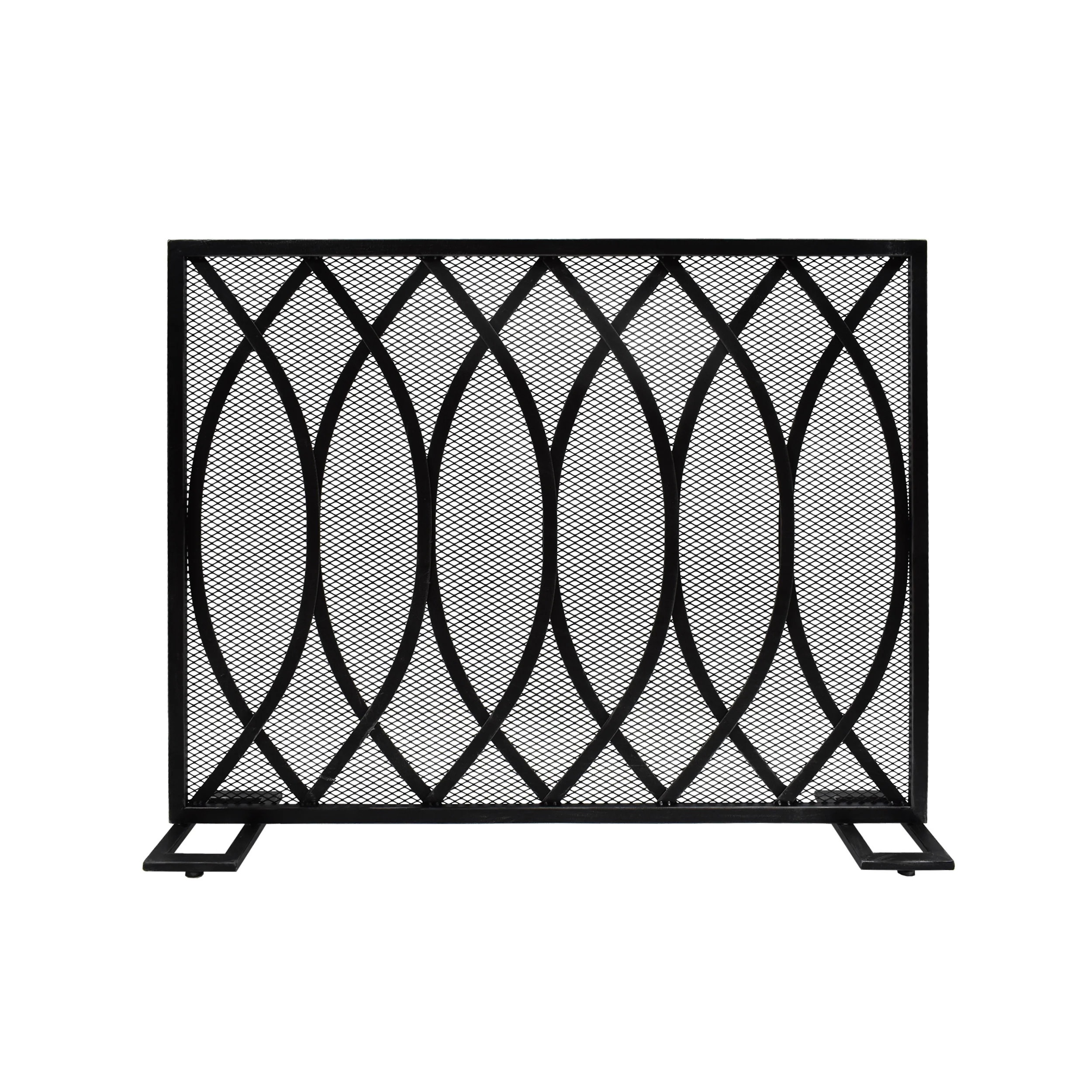 Junior Modern Single PanelIron Firescreen - furnishings