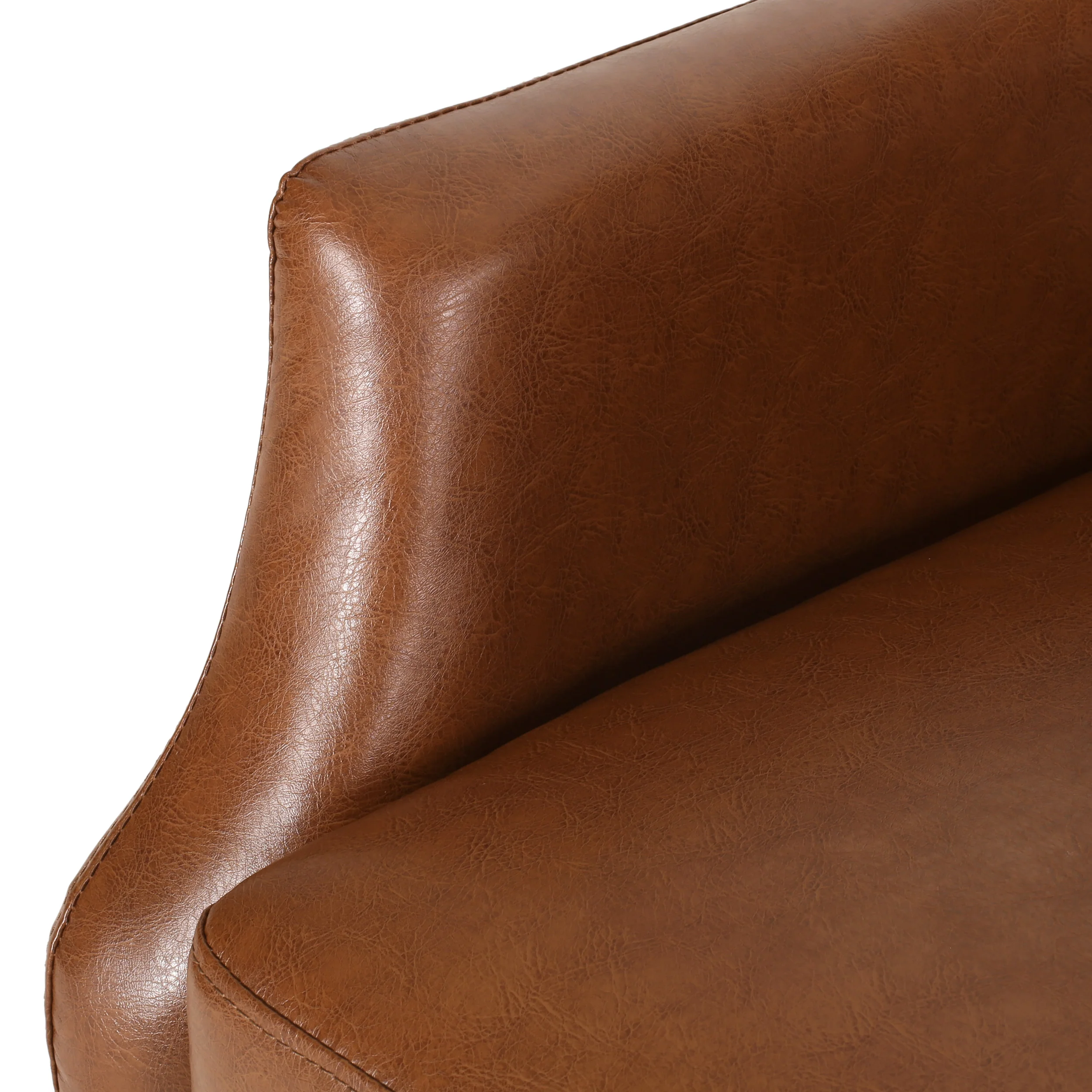 Loubar Contemporary Faux Leather Tufted Pushback Recliner - furnishings