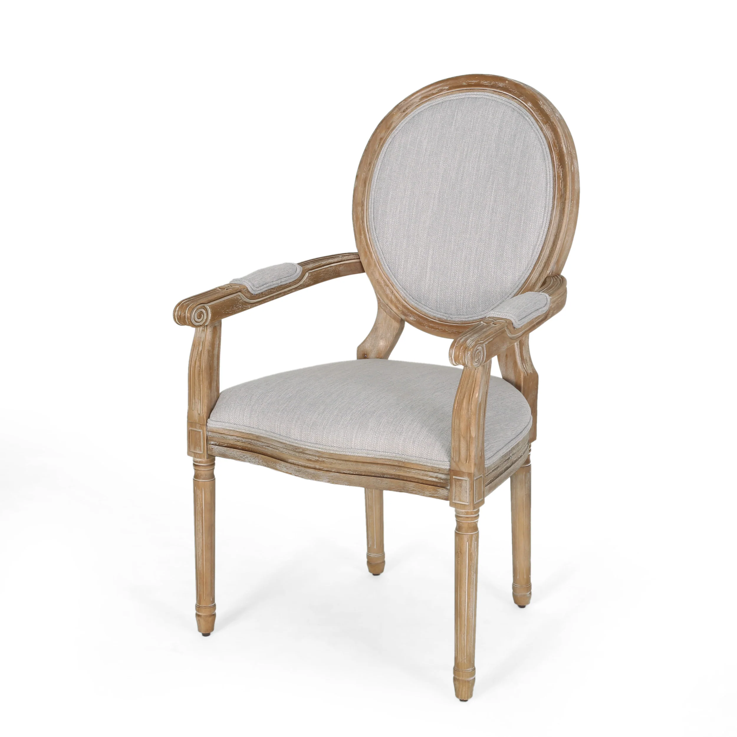 Aisenbrey French Country Wood Upholstered Dining Chair - furnishings