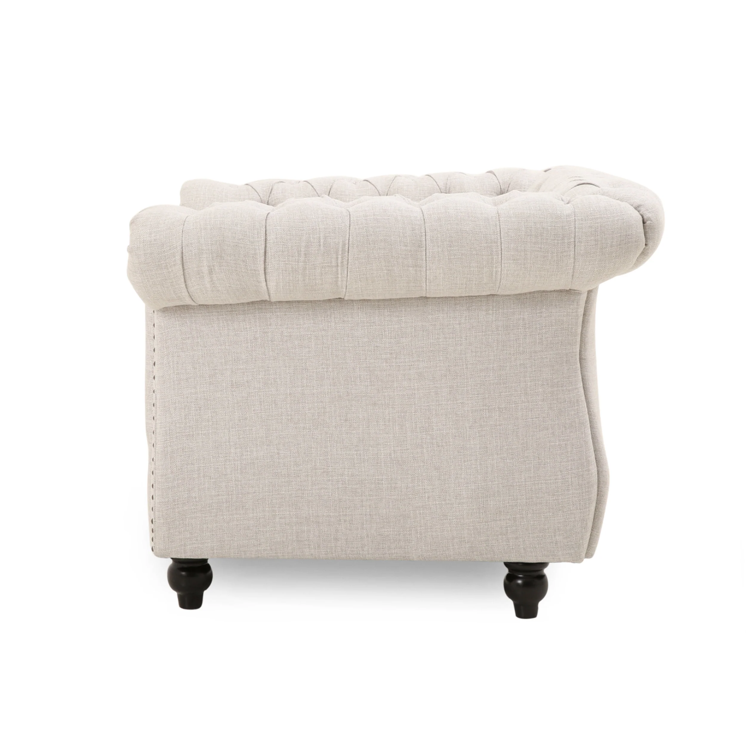 Galilea Chesterfield Fabric Club Chair - furnishings
