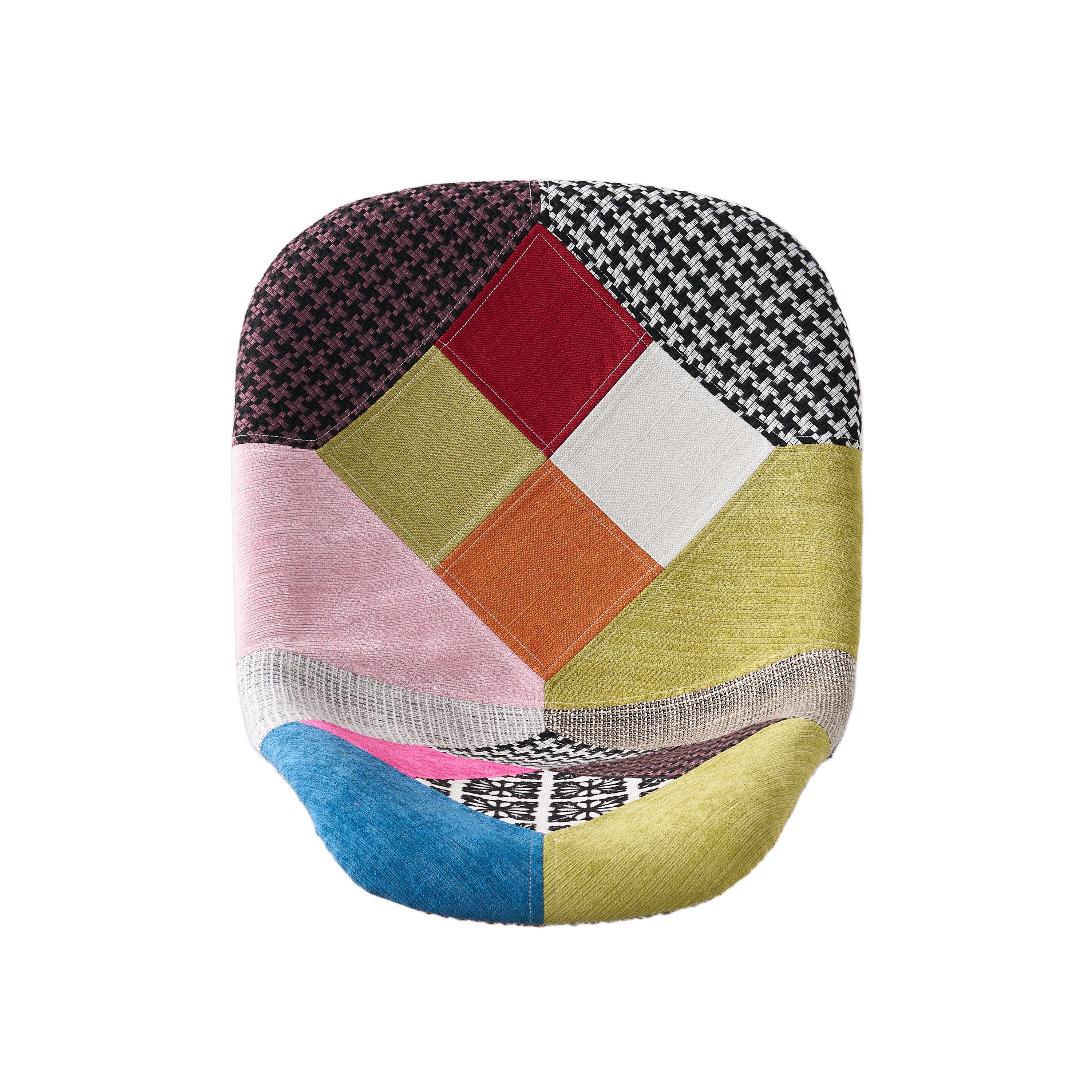 Cassius Multi-Color Patchwork Fabric Accent Chair (Set of 2) - furnishings
