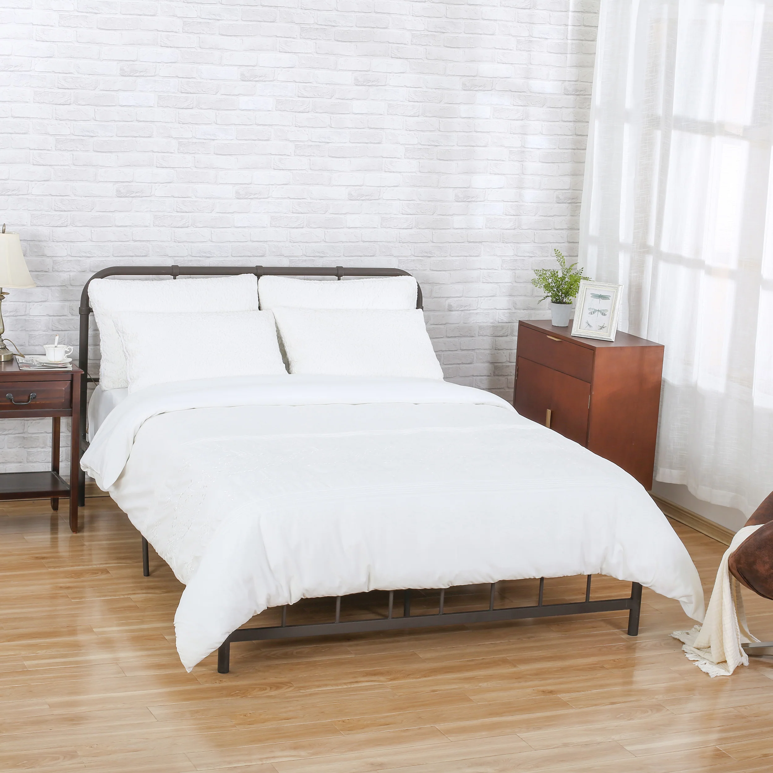 Rosalyn Queen Size Fabric Duvet Cover - furnishings