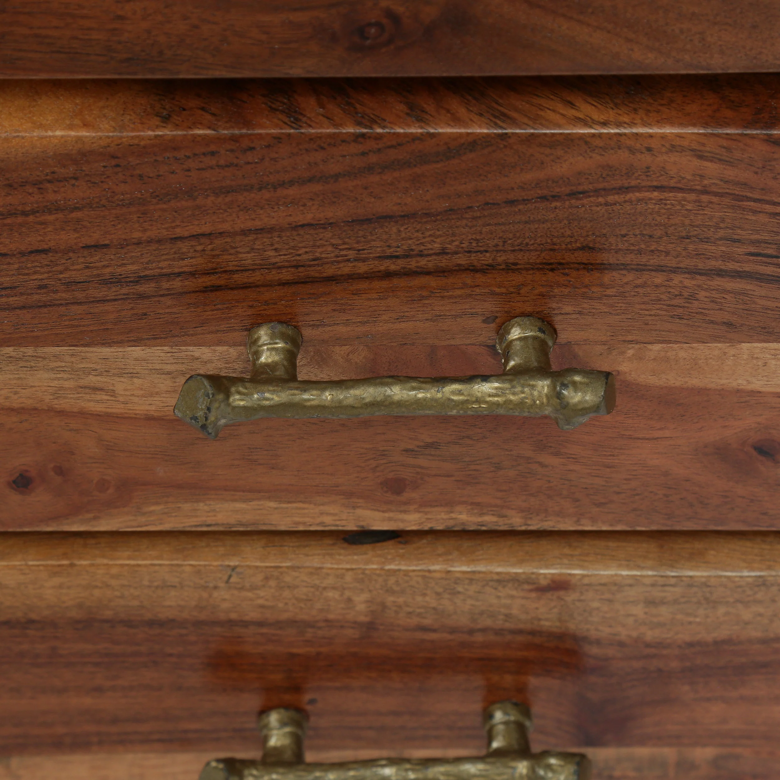 Tift Terrell Handcrafted Boho Acacia Wood 3 Drawer Nightstand, Set of 2 - furnishings