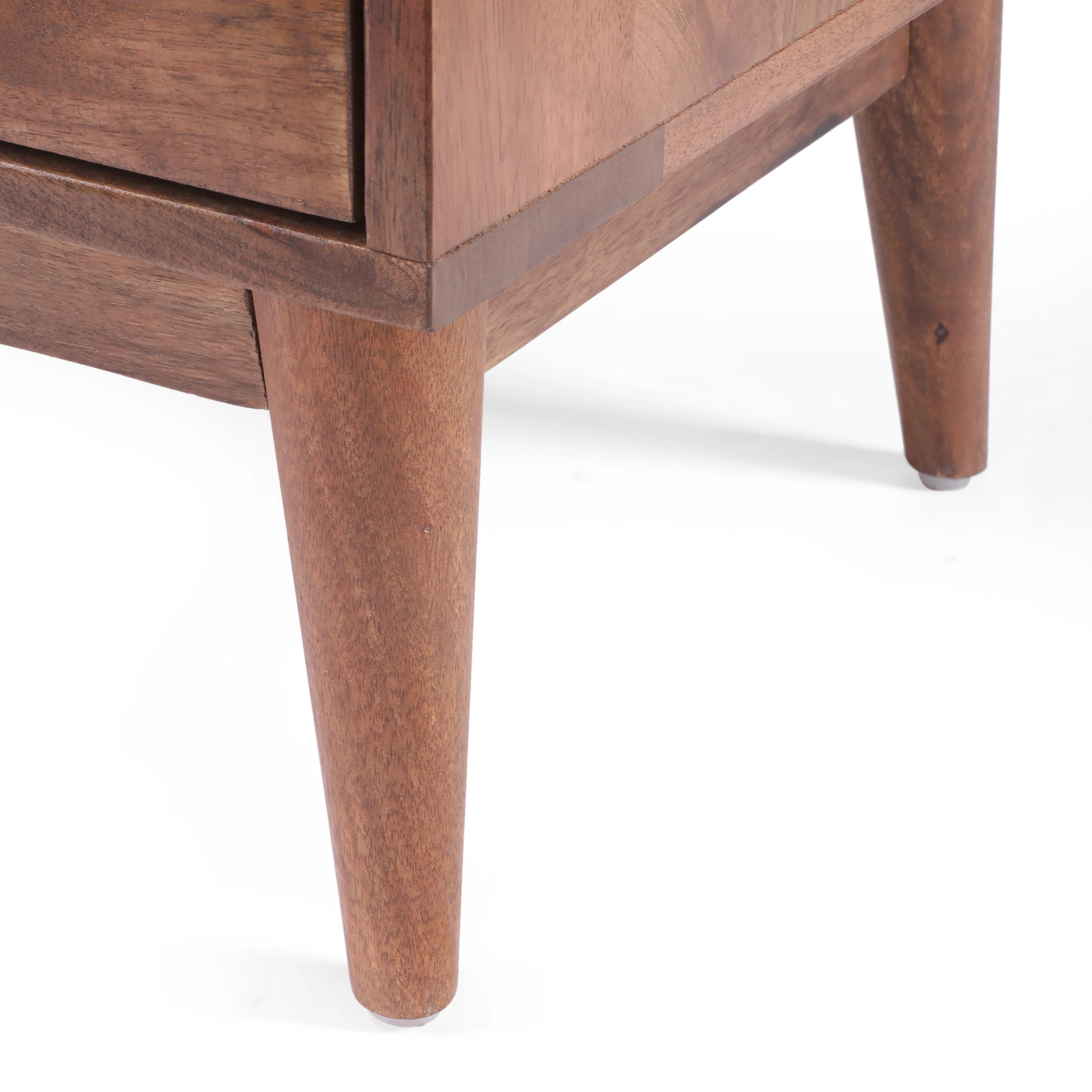 Senoia Handcrafted Mid-Century Modern Mango Wood 3 Drawer Chest - furnishings