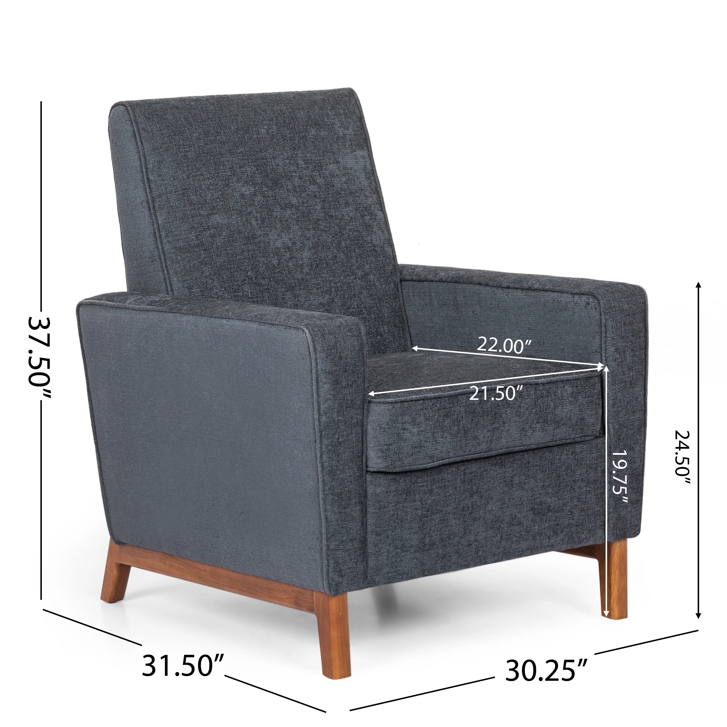 Haston Contemporary Upholstered Club Chair - furnishings
