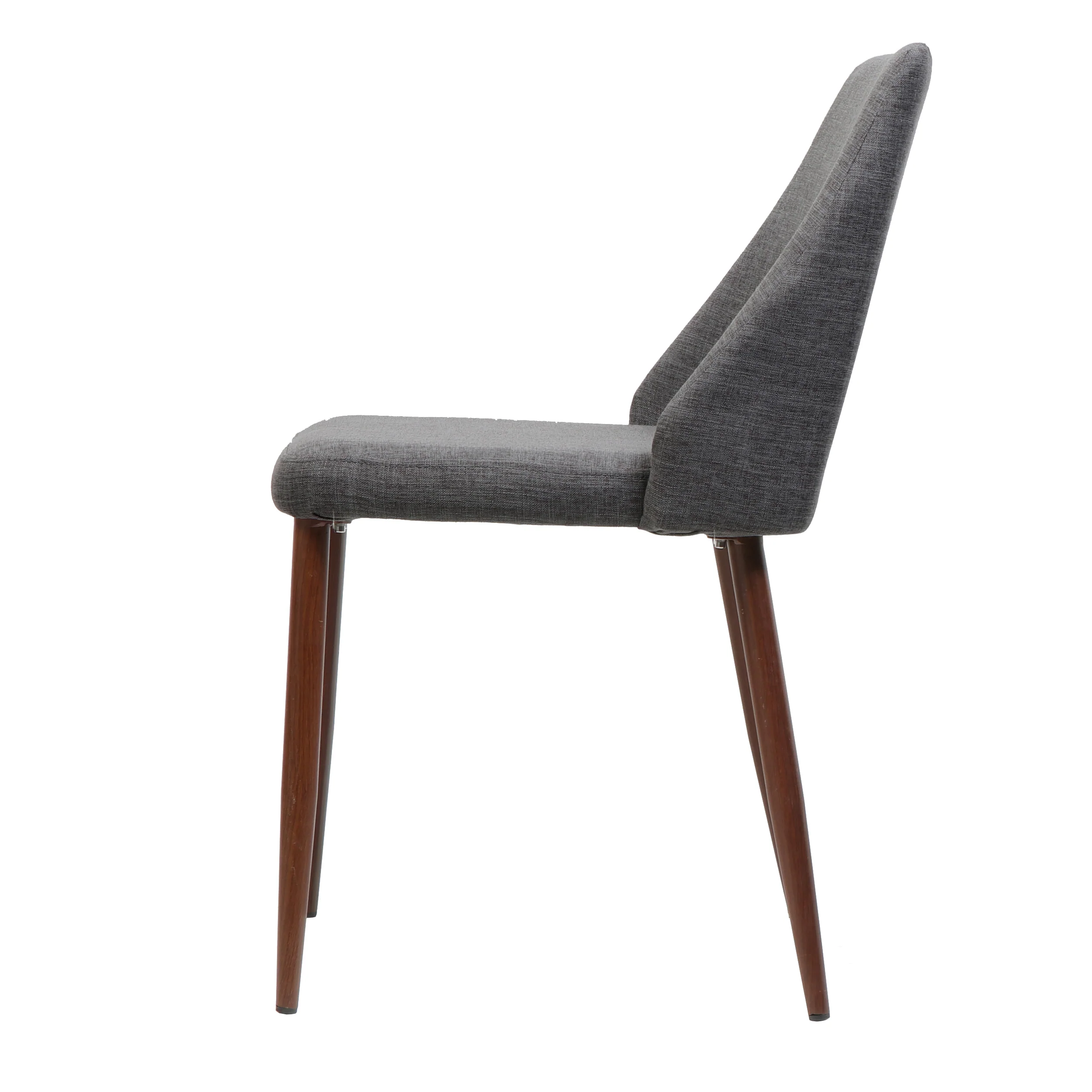 Mable Mid Century Fabric Dining Chairs with Wood Finished Legs - Set of 2 - furnishings