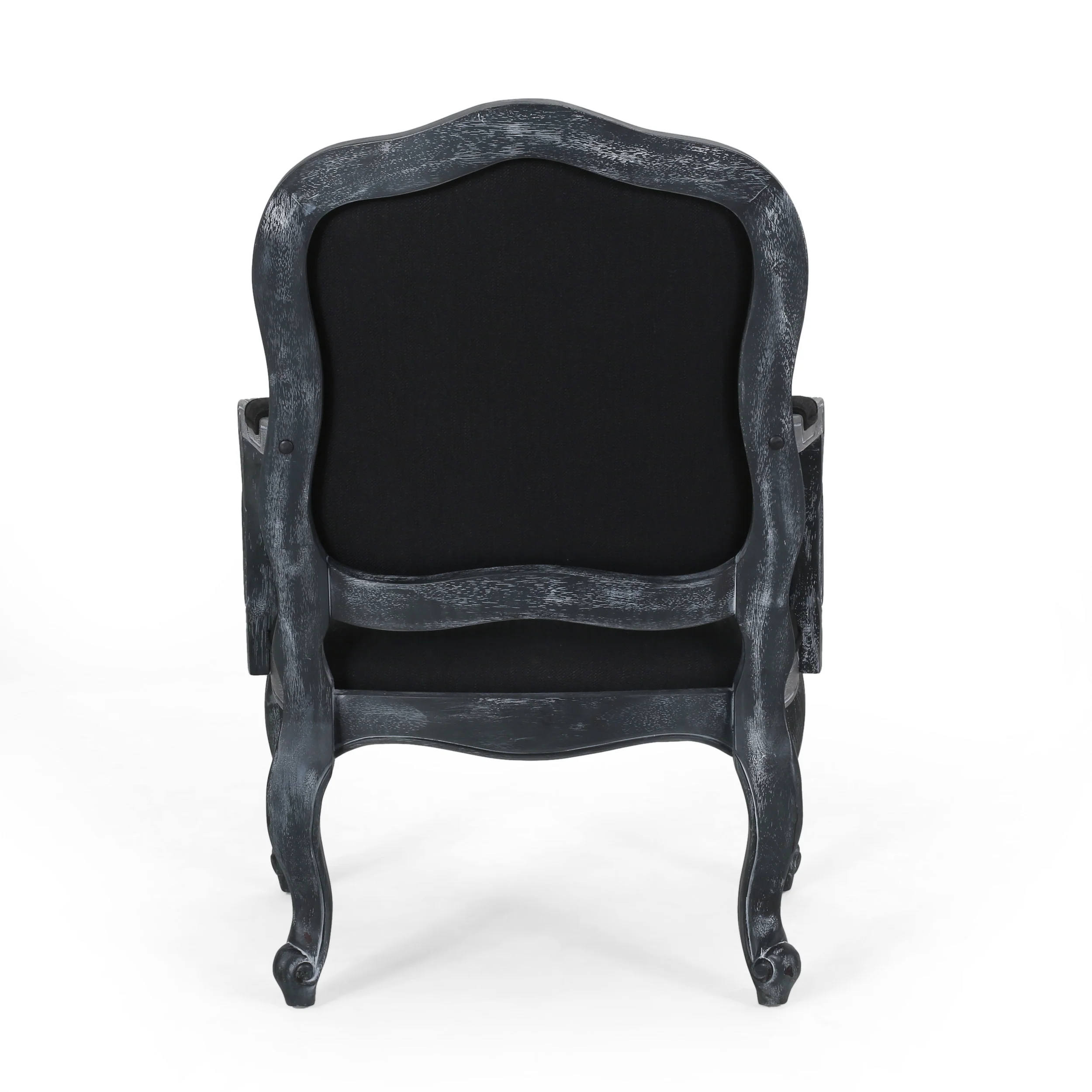 Stene French Country Wood Upholstered Dining Armchair - furnishings