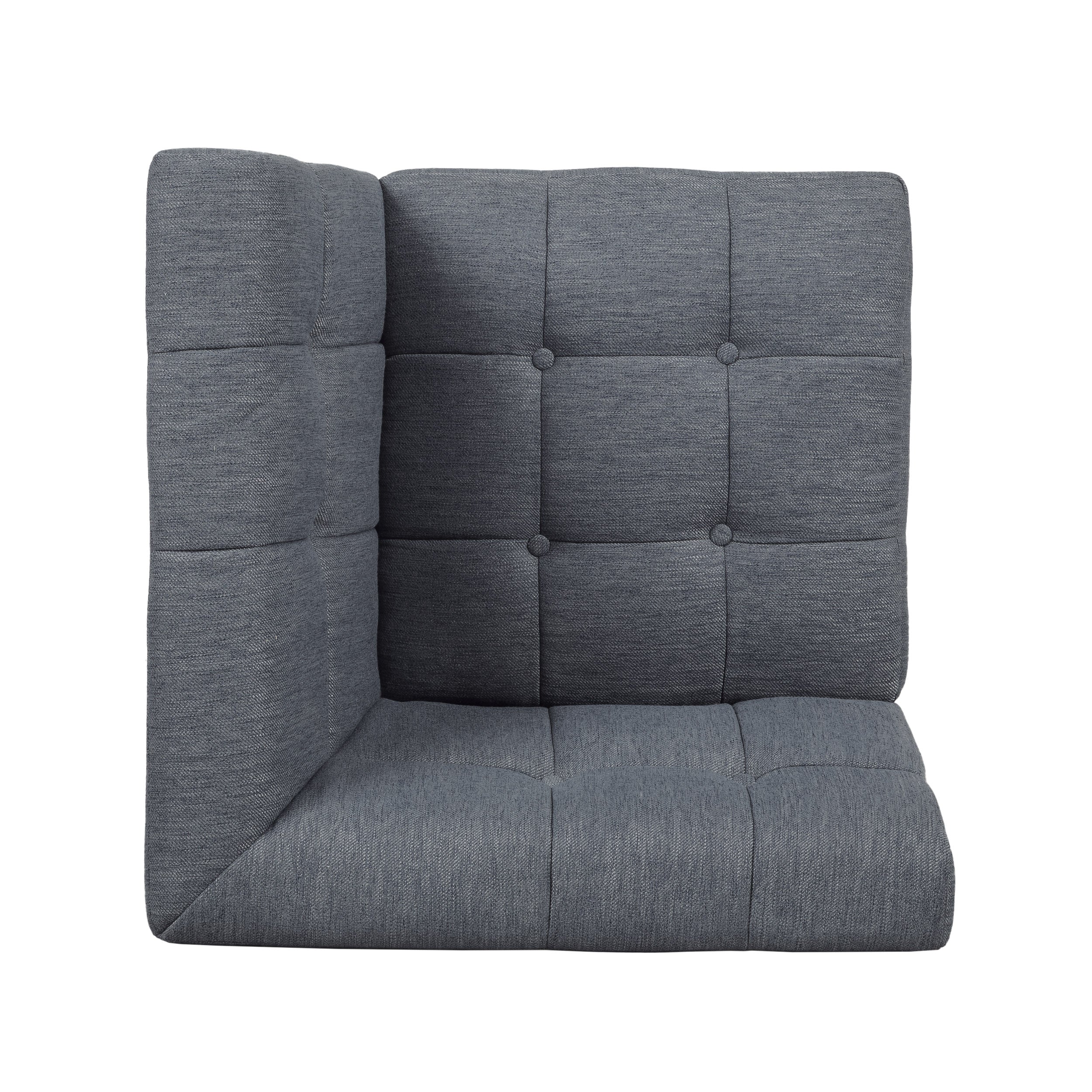 Warnock Mid-Century Modern Fabric Tufted Sectional Sofa Set - furnishings