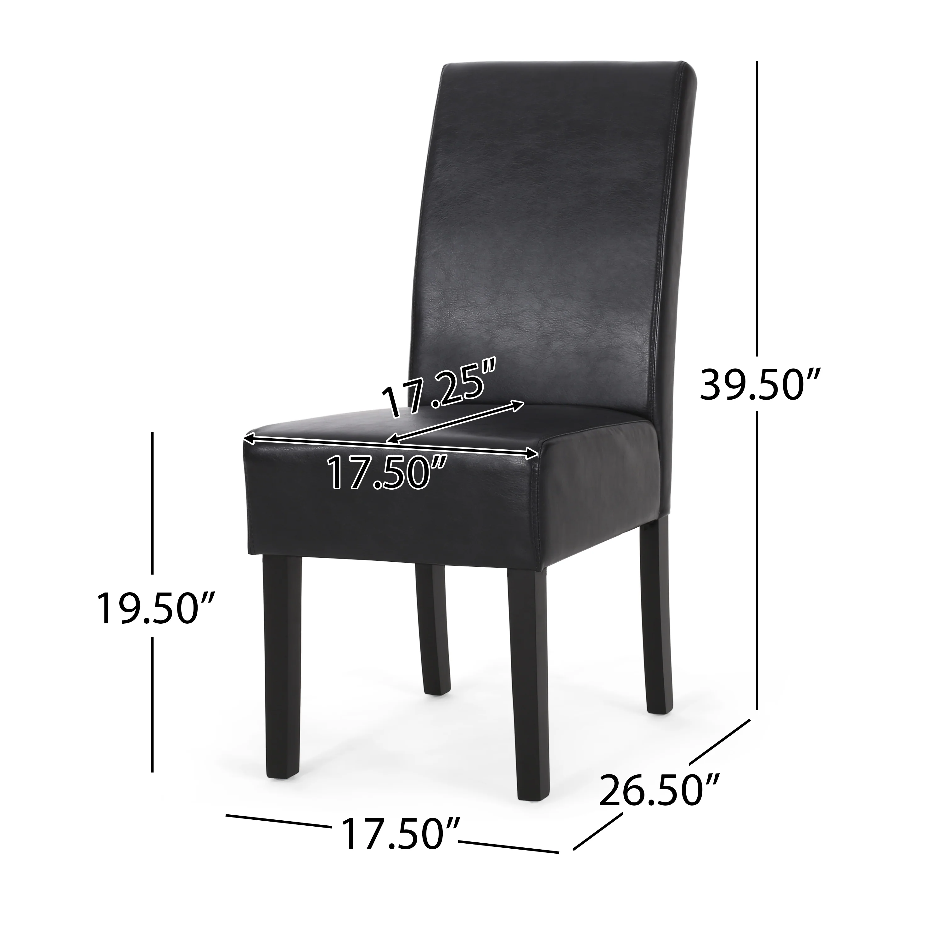 Thurber Contemporary Upholstered Dining Chairs, Set of 6 - furnishings
