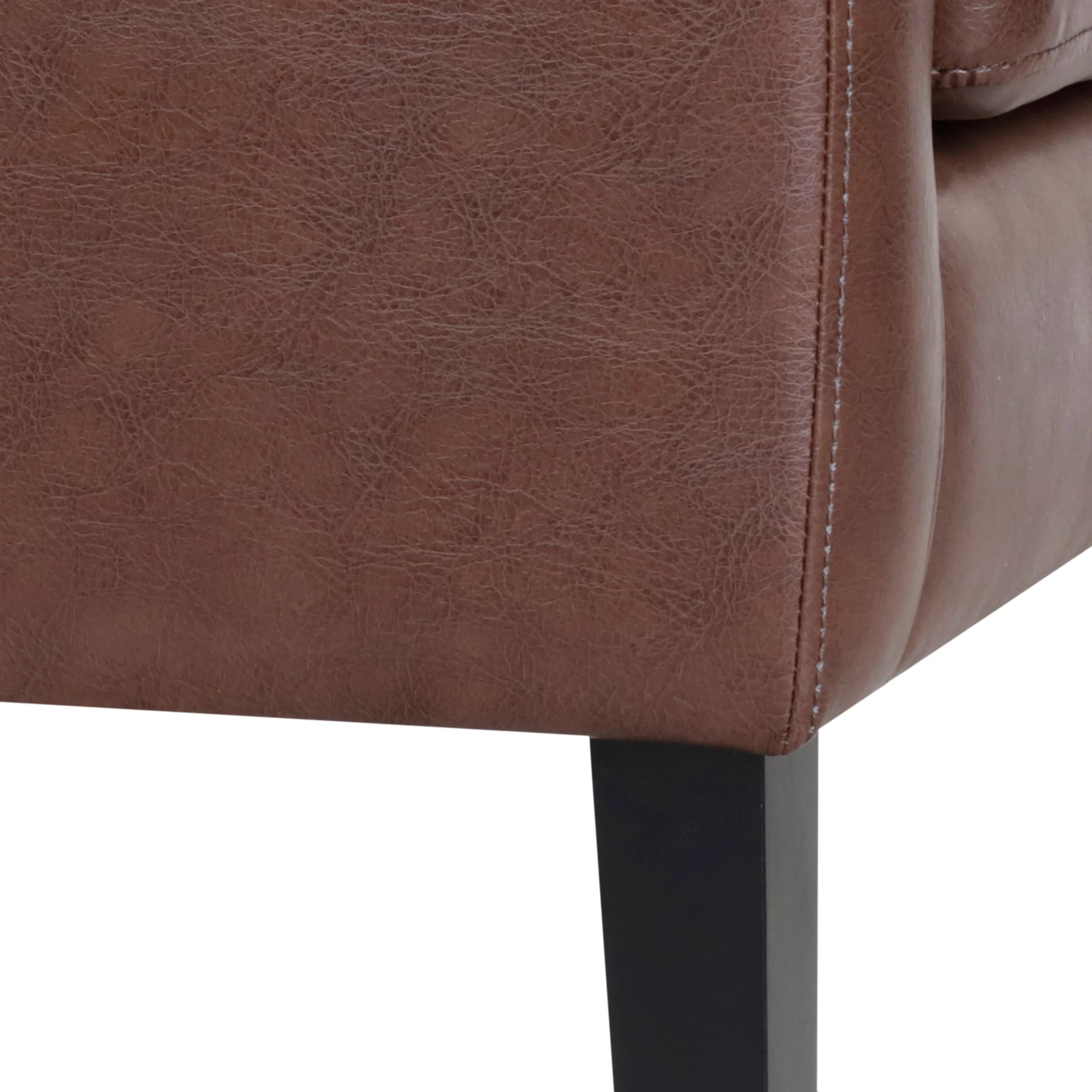 Aragon Contemporary Faux Leather Tufted Accent Chair - furnishings