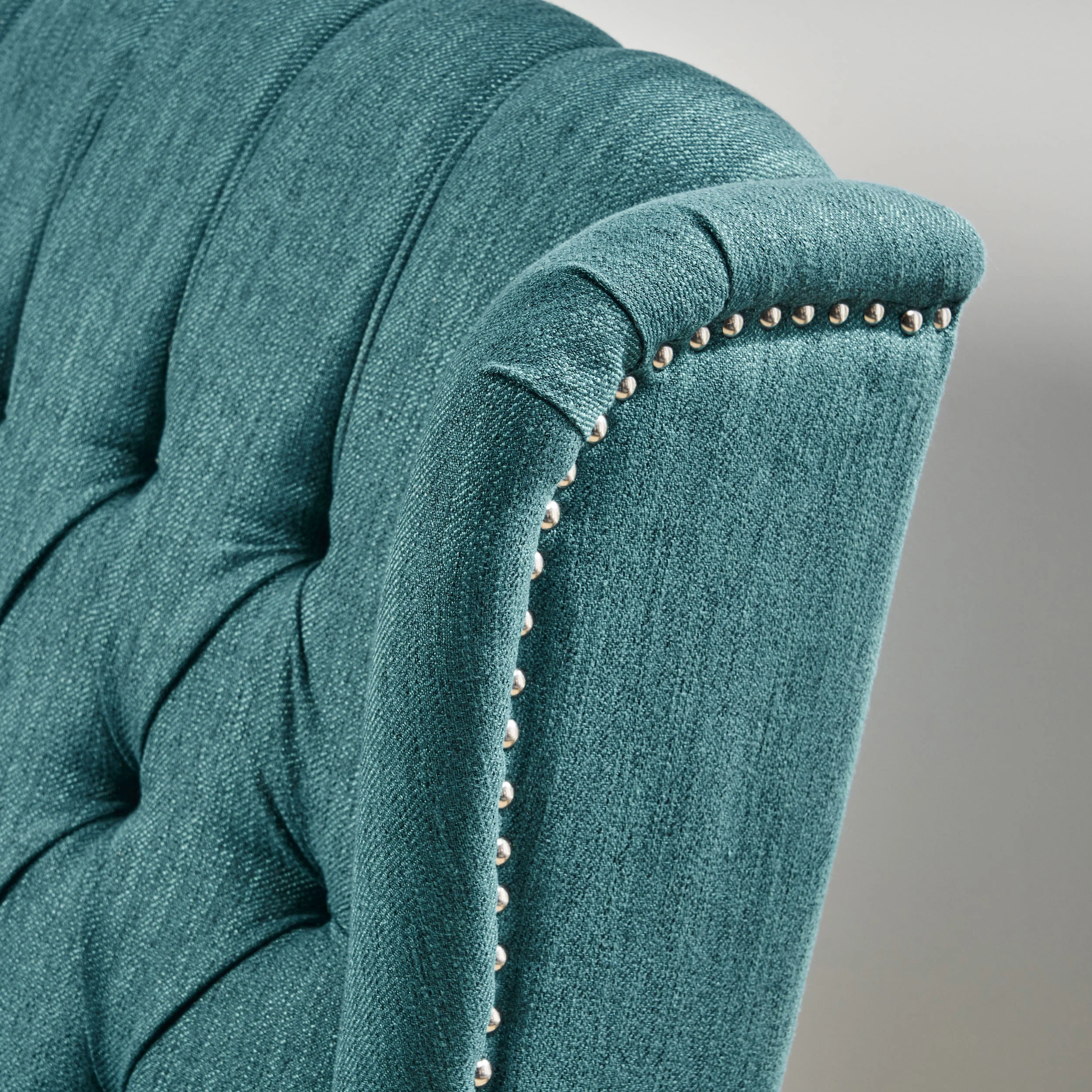 Salome Oversized Tufted Wingback Fabric Push Back Recliner - furnishings