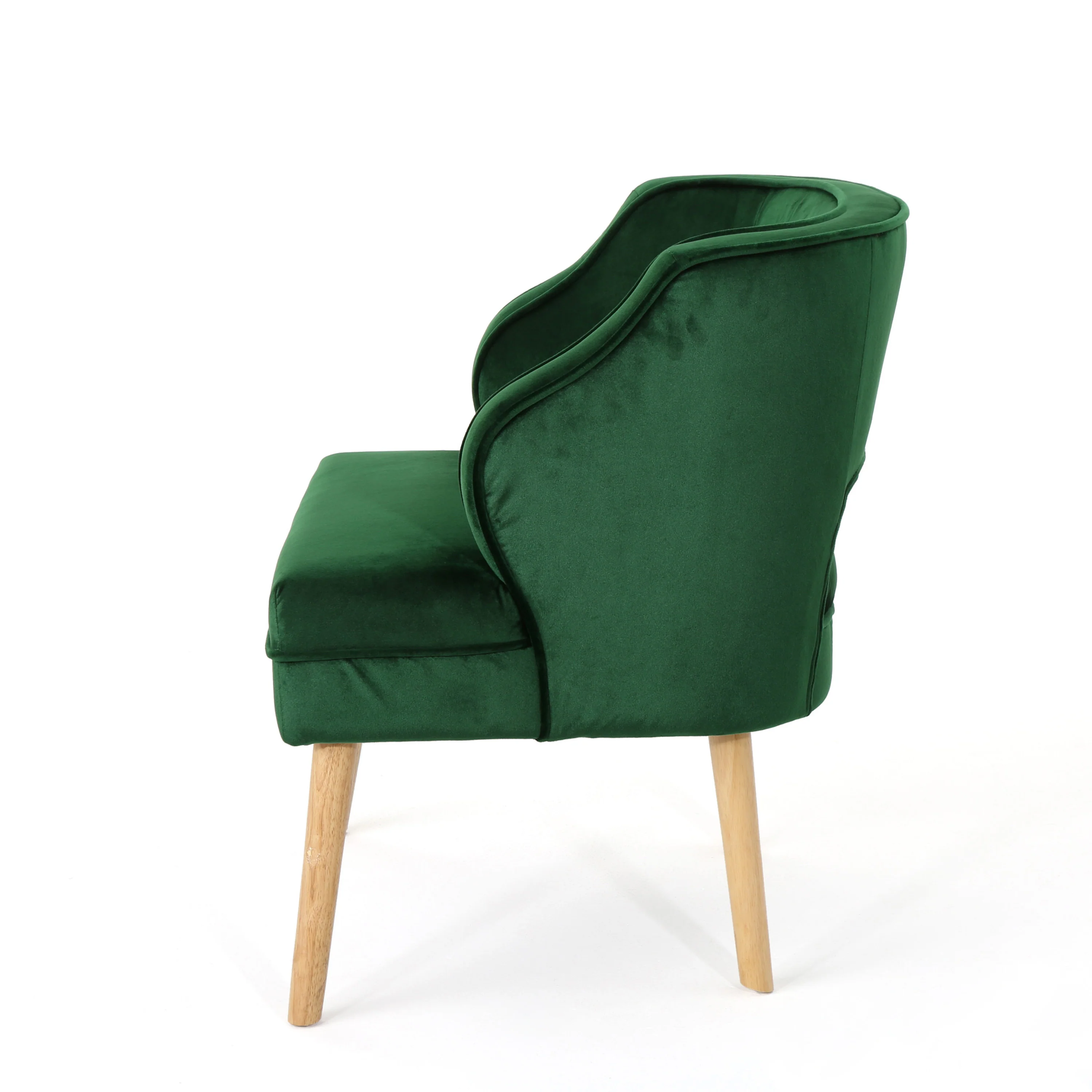 Michaela Mid Century Modern Velvet Accent Chair - furnishings