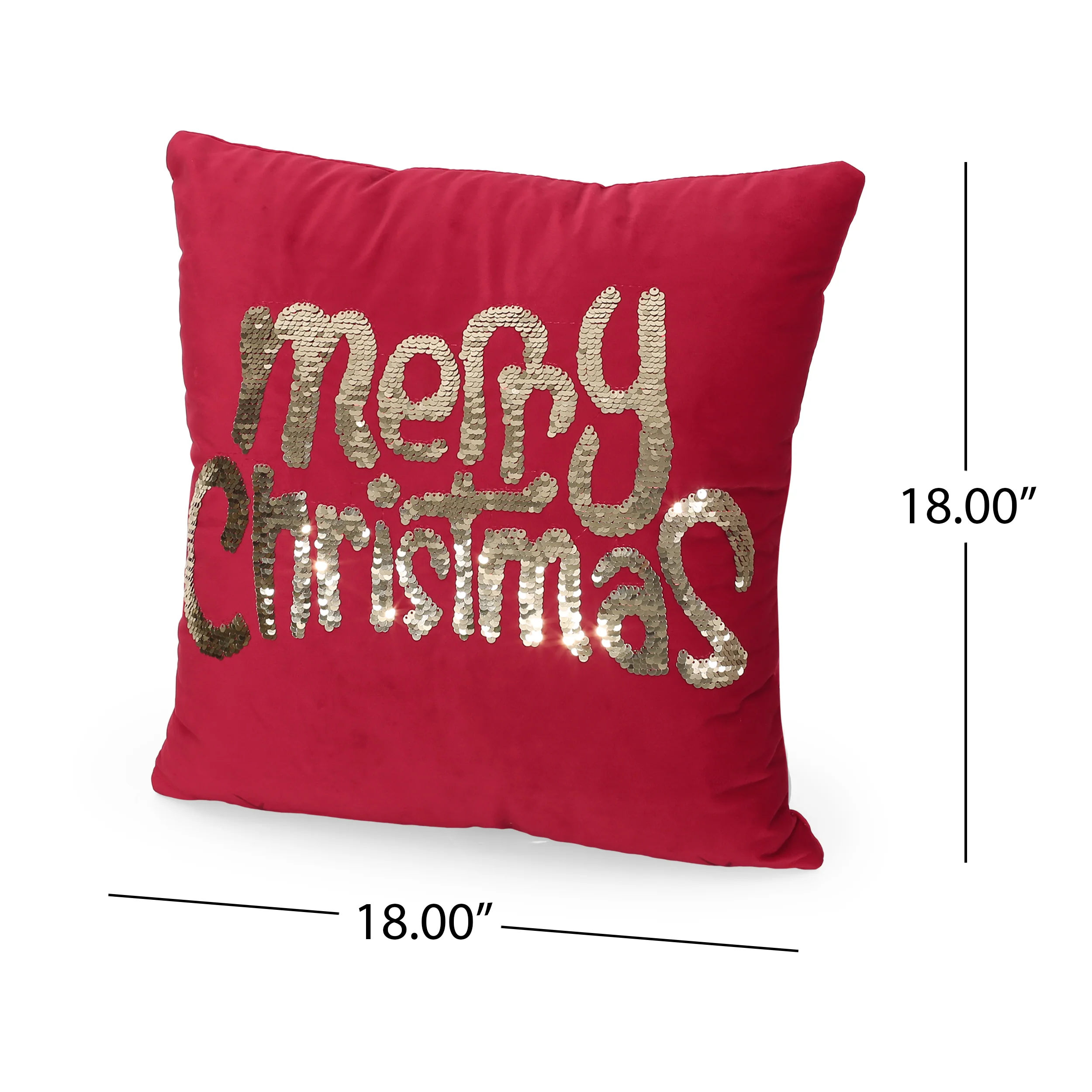 Bolivar Glam Velvet Christmas Throw Pillow Cover - furnishings