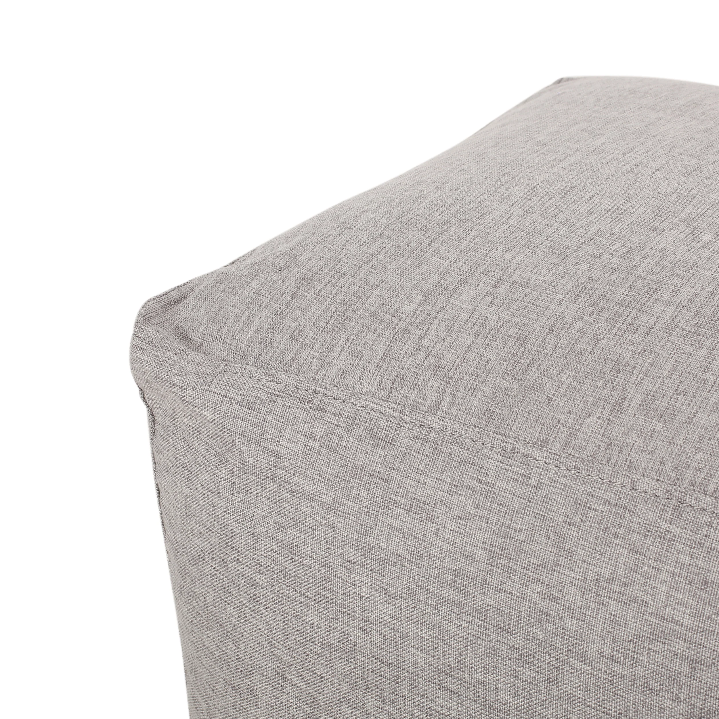 Punjab Tattnall Contemporary Two Tone Fabric Cube Pouf - furnishings
