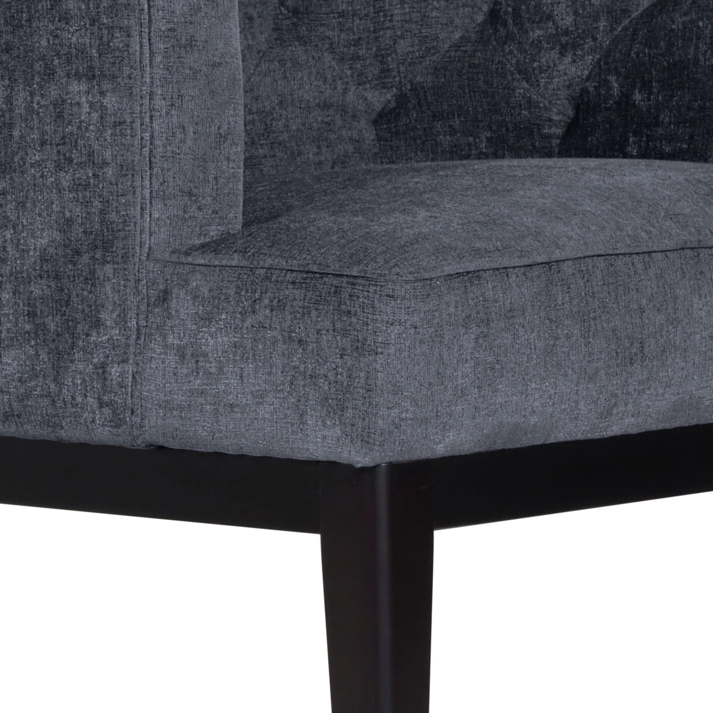 Evans Contemporary Fabric Tufted Accent Chair - furnishings