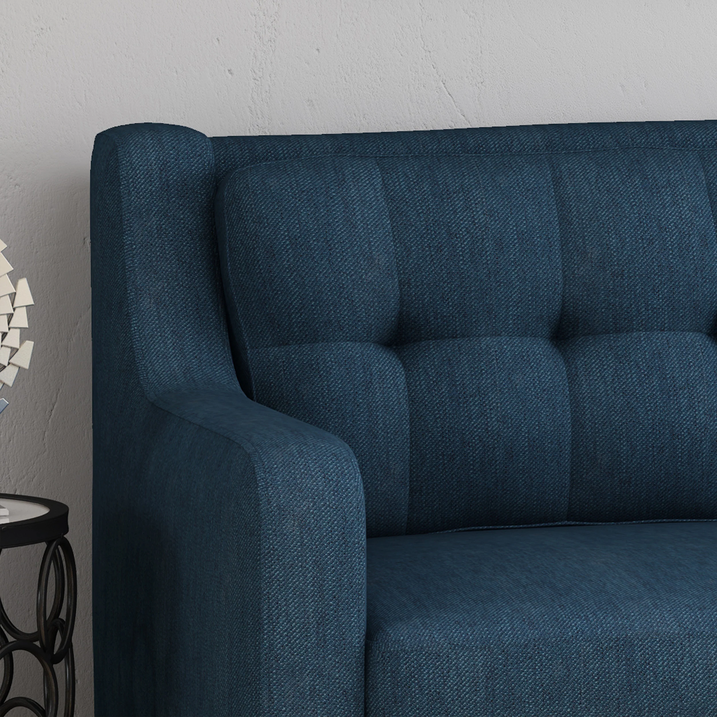 Daelynn Tufted Fabric 3 Seater Sofa - furnishings