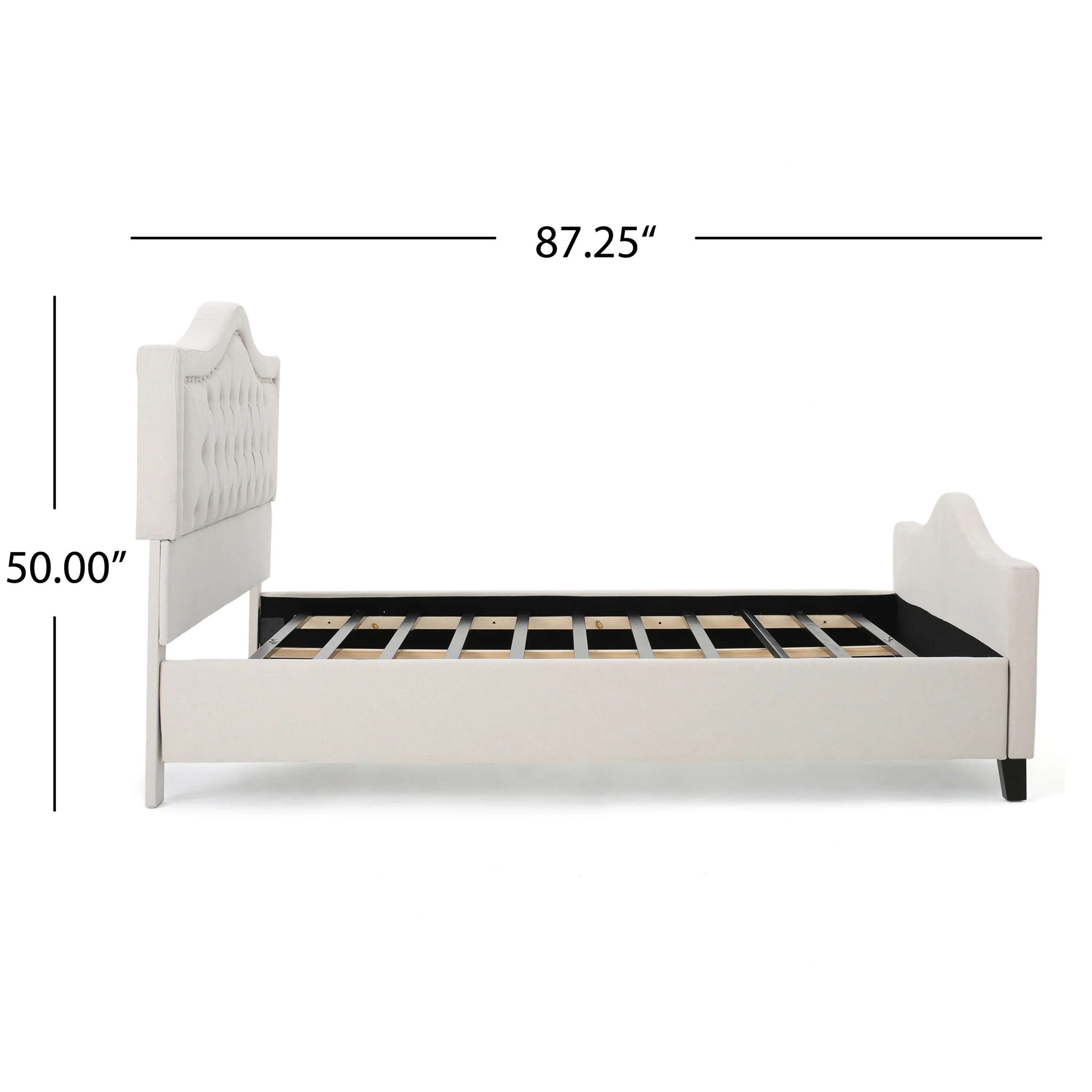 Livi Fabric Fully Upholstered Queen Bed Set - furnishings