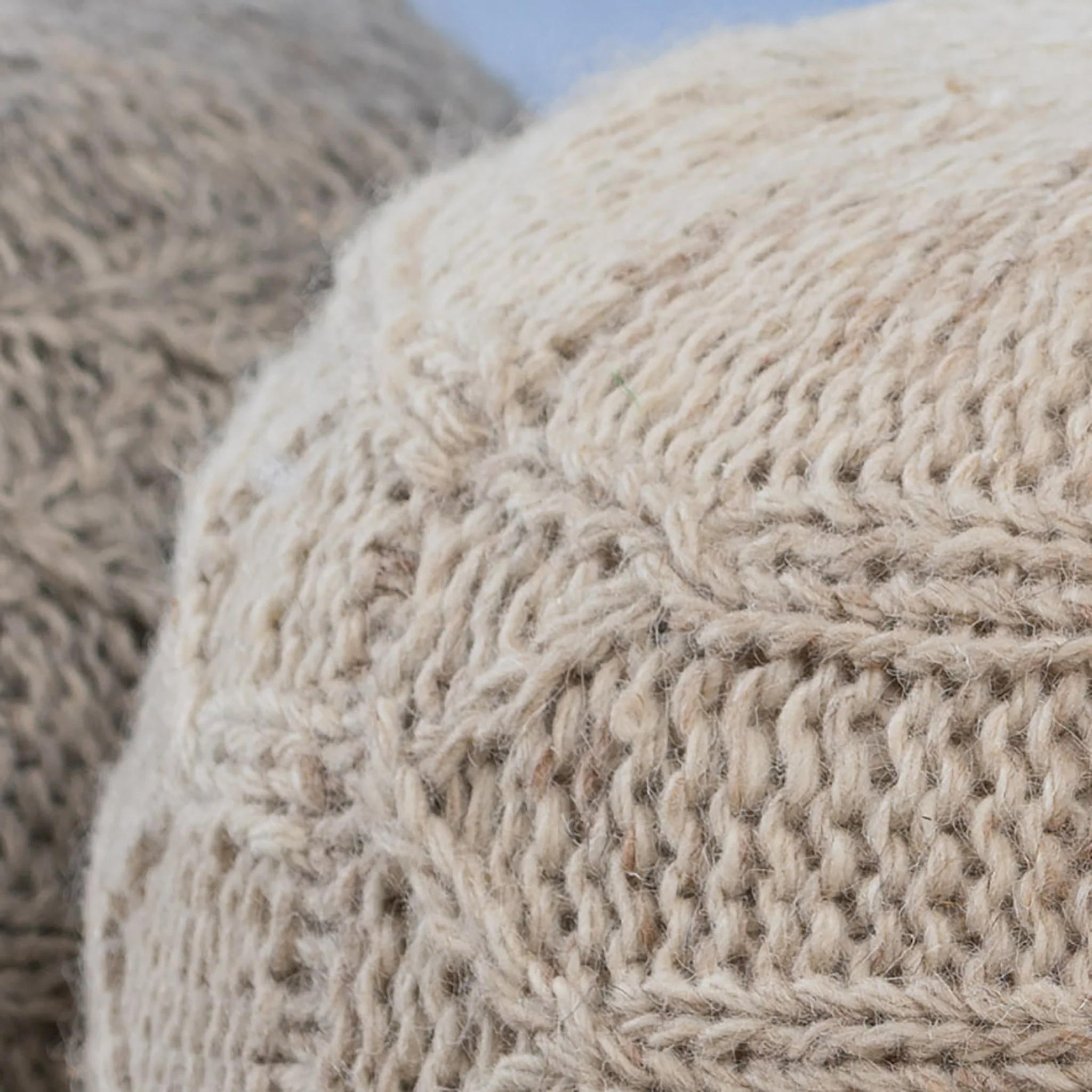 Magnolia Handcrafted Boho Fabric Pouf - furnishings