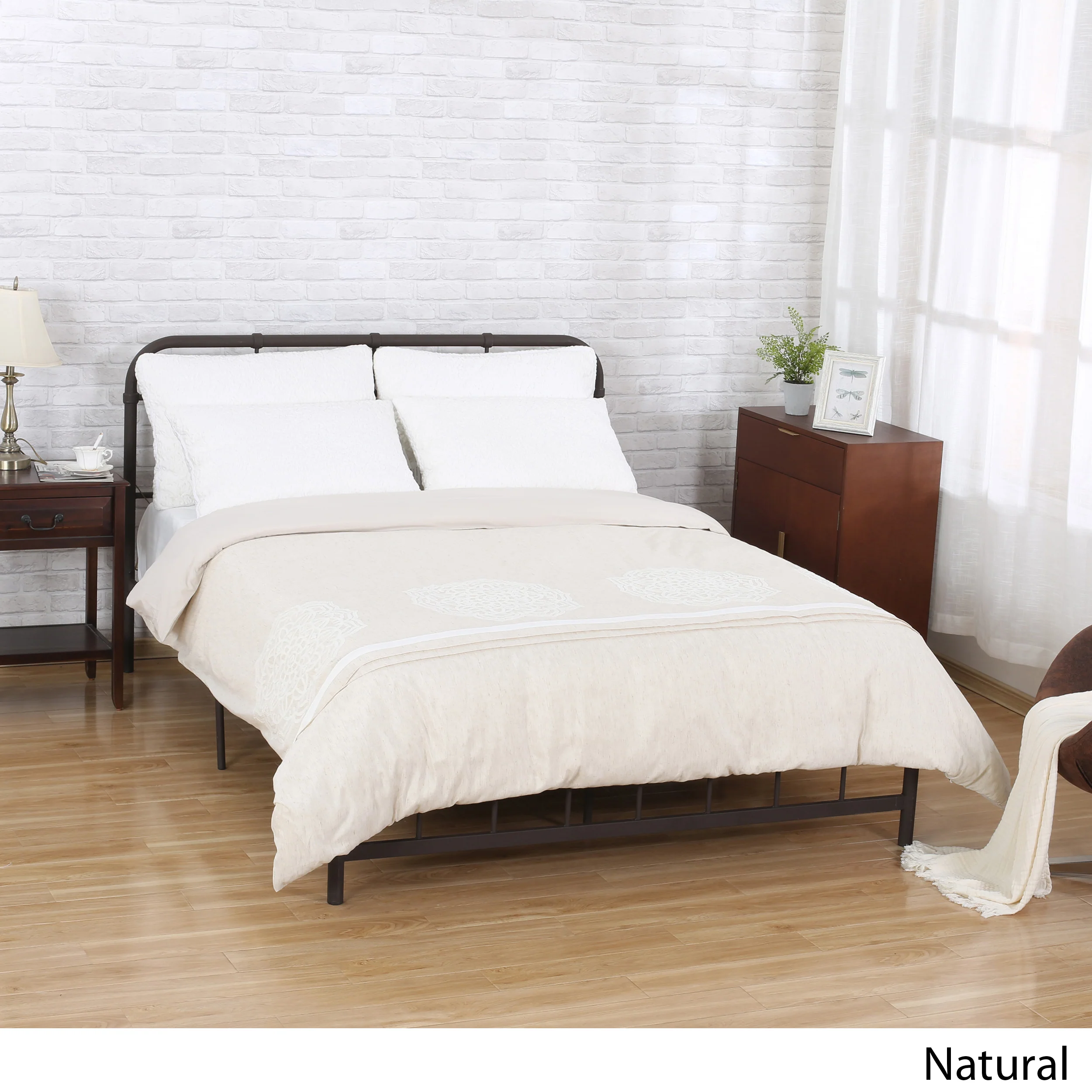 Liliana Queen Size Fabric Duvet Cover - furnishings