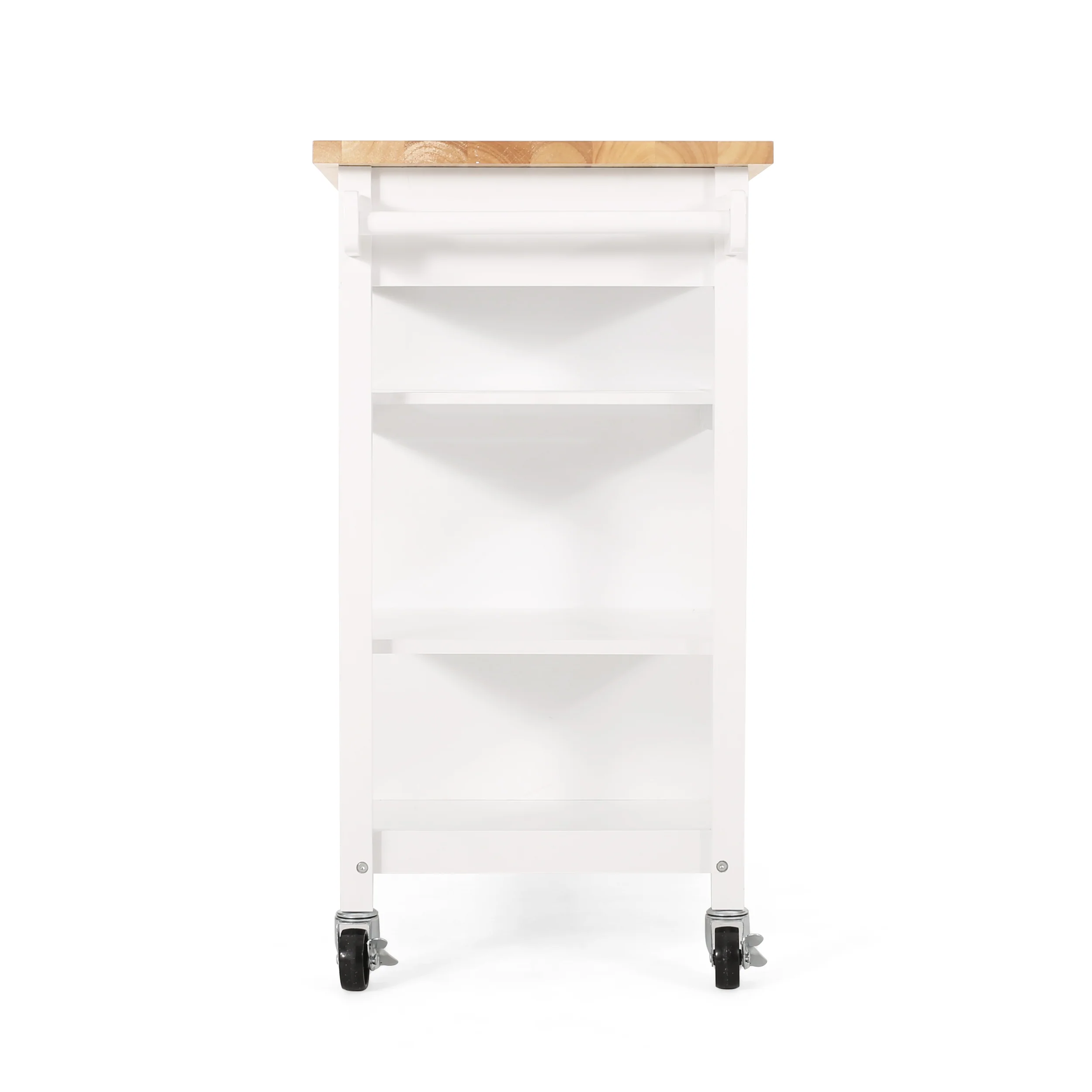 Carmelina Contemporary Kitchen Cart with Wheels - furnishings