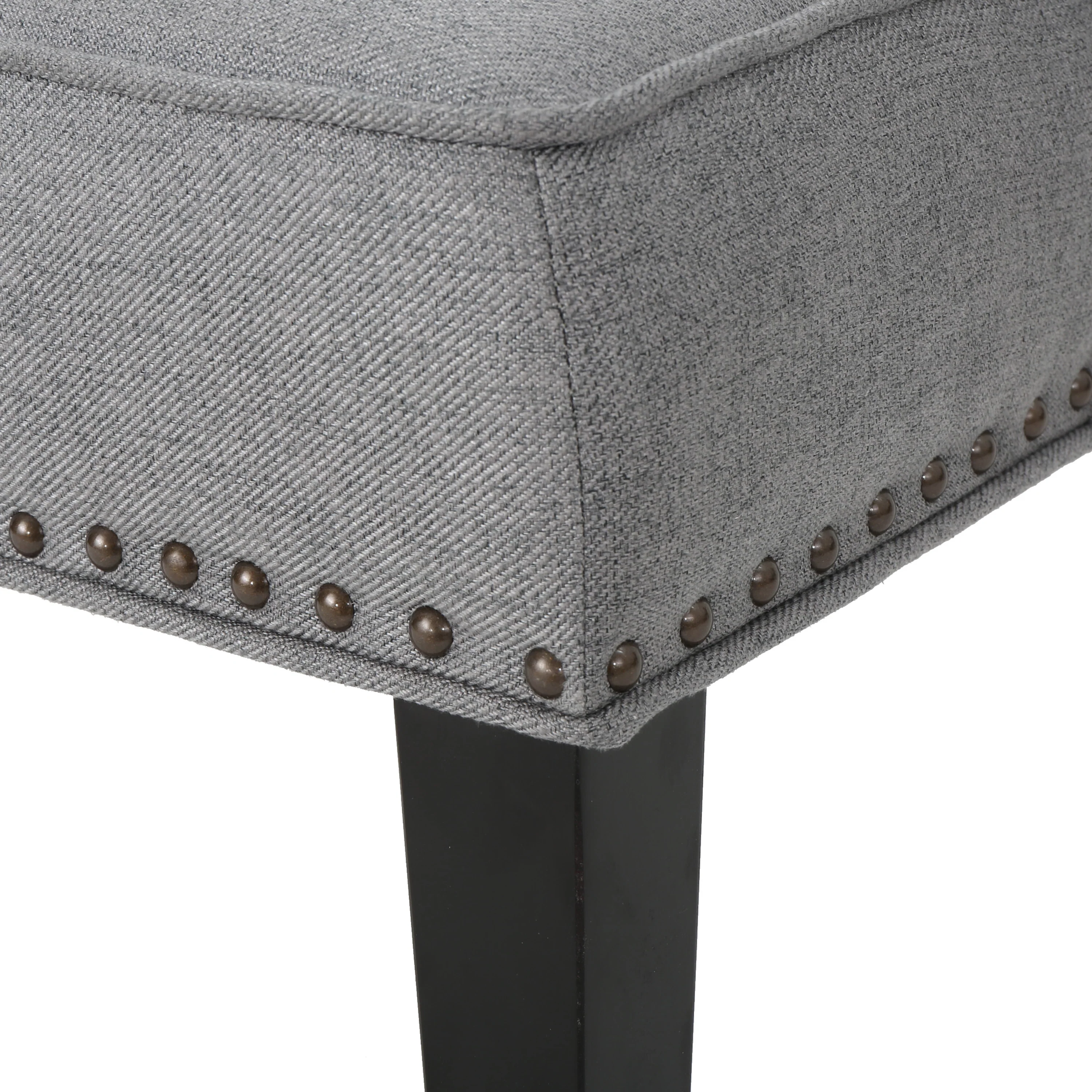 Adelina Contemporary Upholstered Accent Chair with Nailhead Trim - furnishings