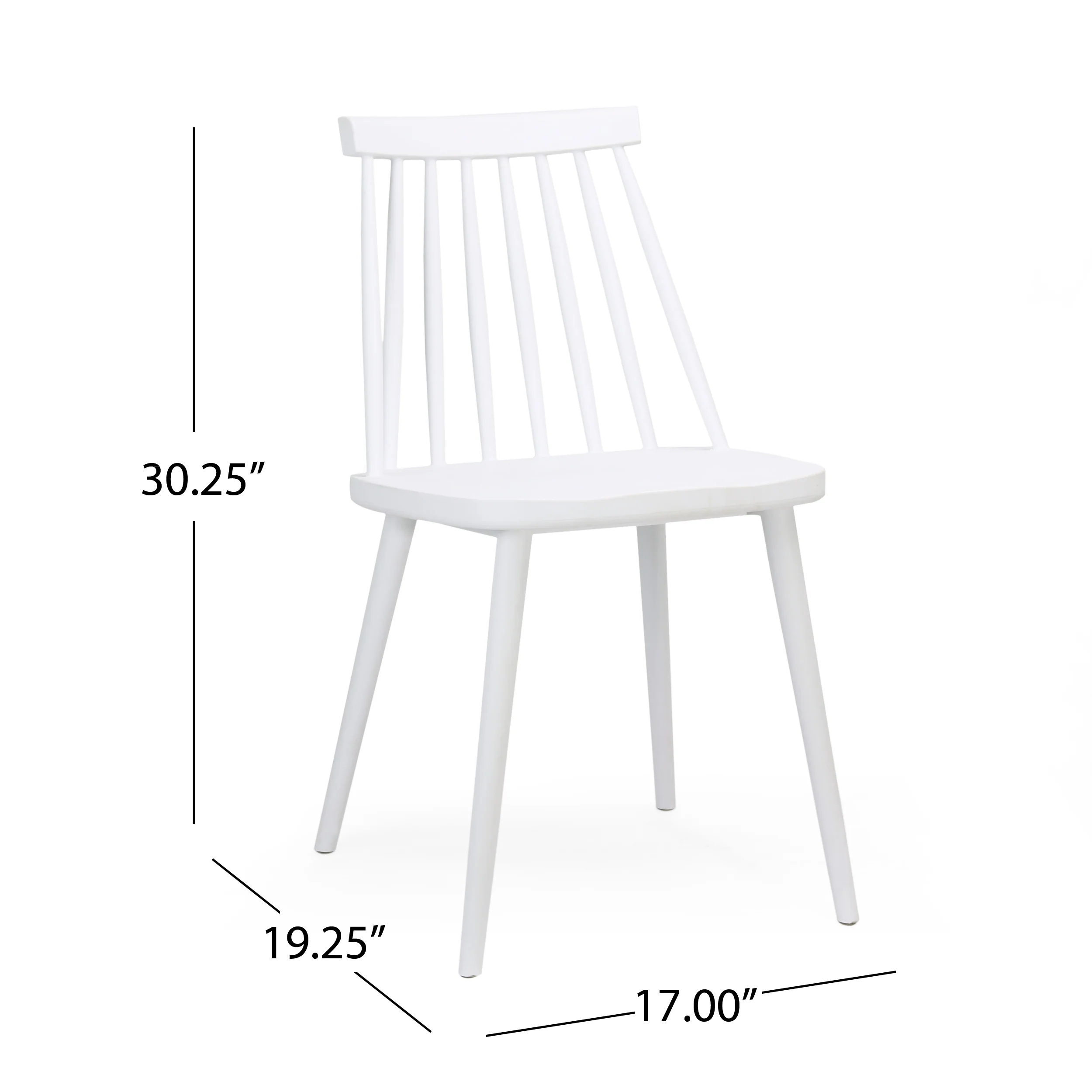 Phoebe Hume Farmhouse Spindle-Back Dining Chair (Set of 2) - furnishings