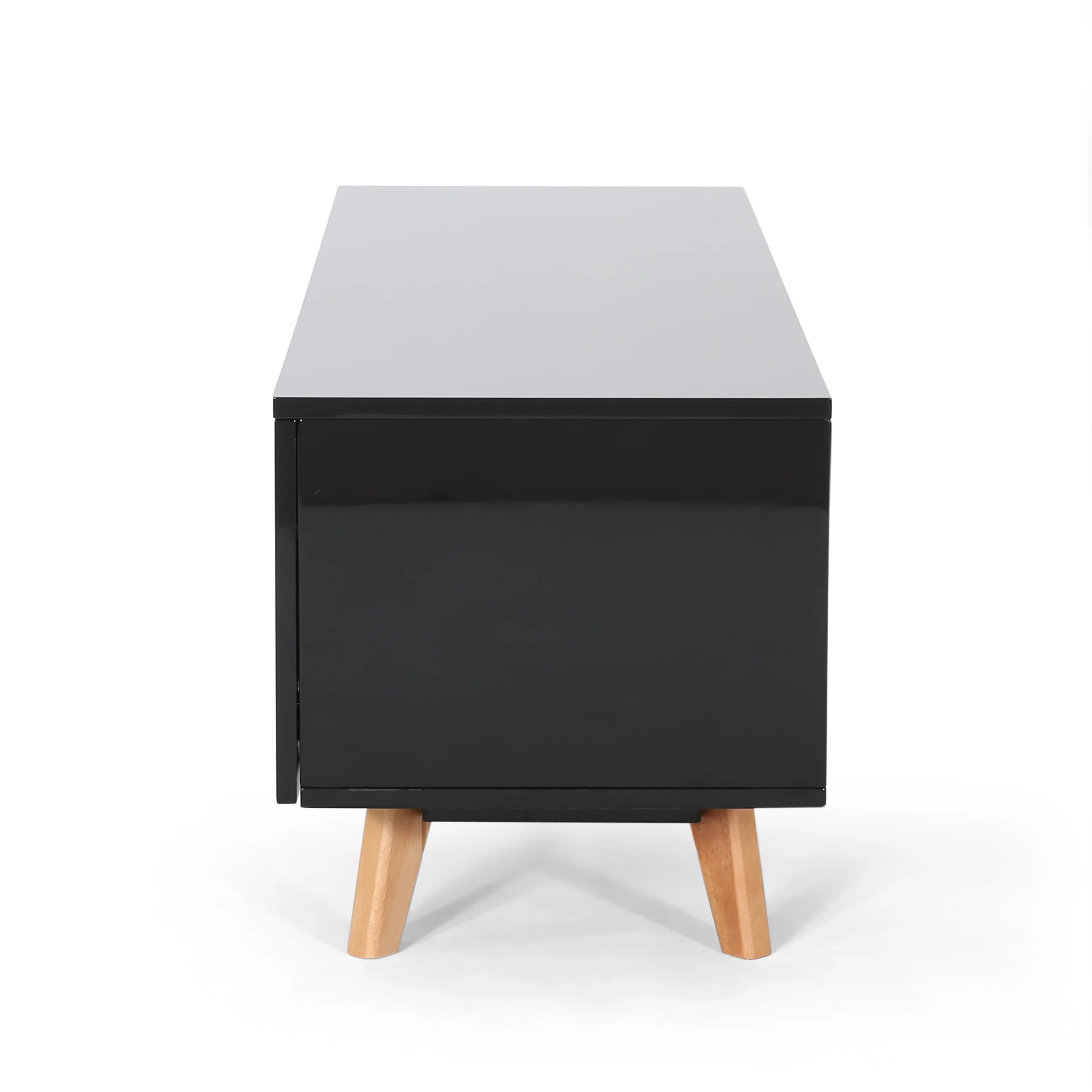 Rubani Mid Century Modern 2 Cabinets & Shelves TV Stand - furnishings