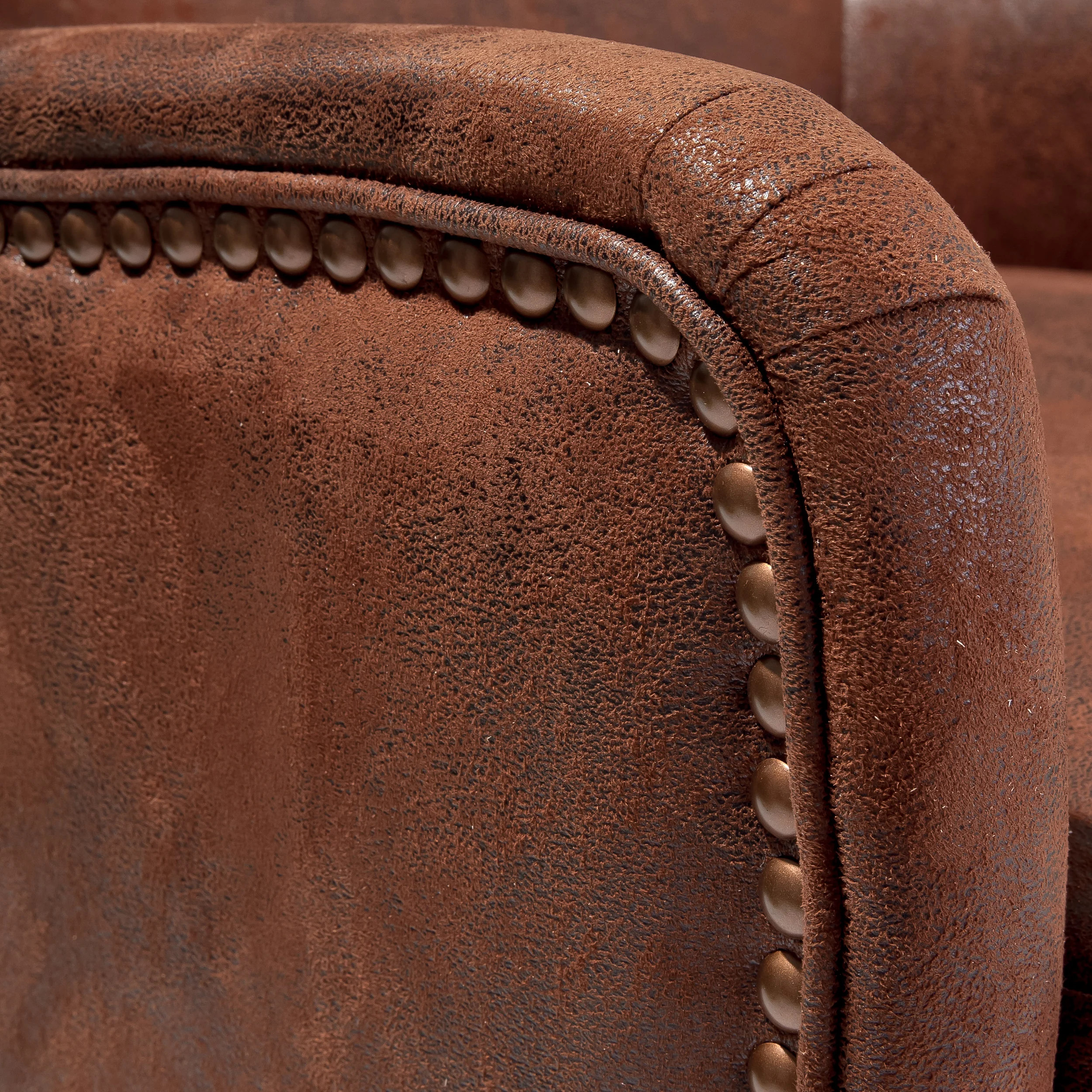 Salerno Microfiber High Back Wingback Club Chair - furnishings