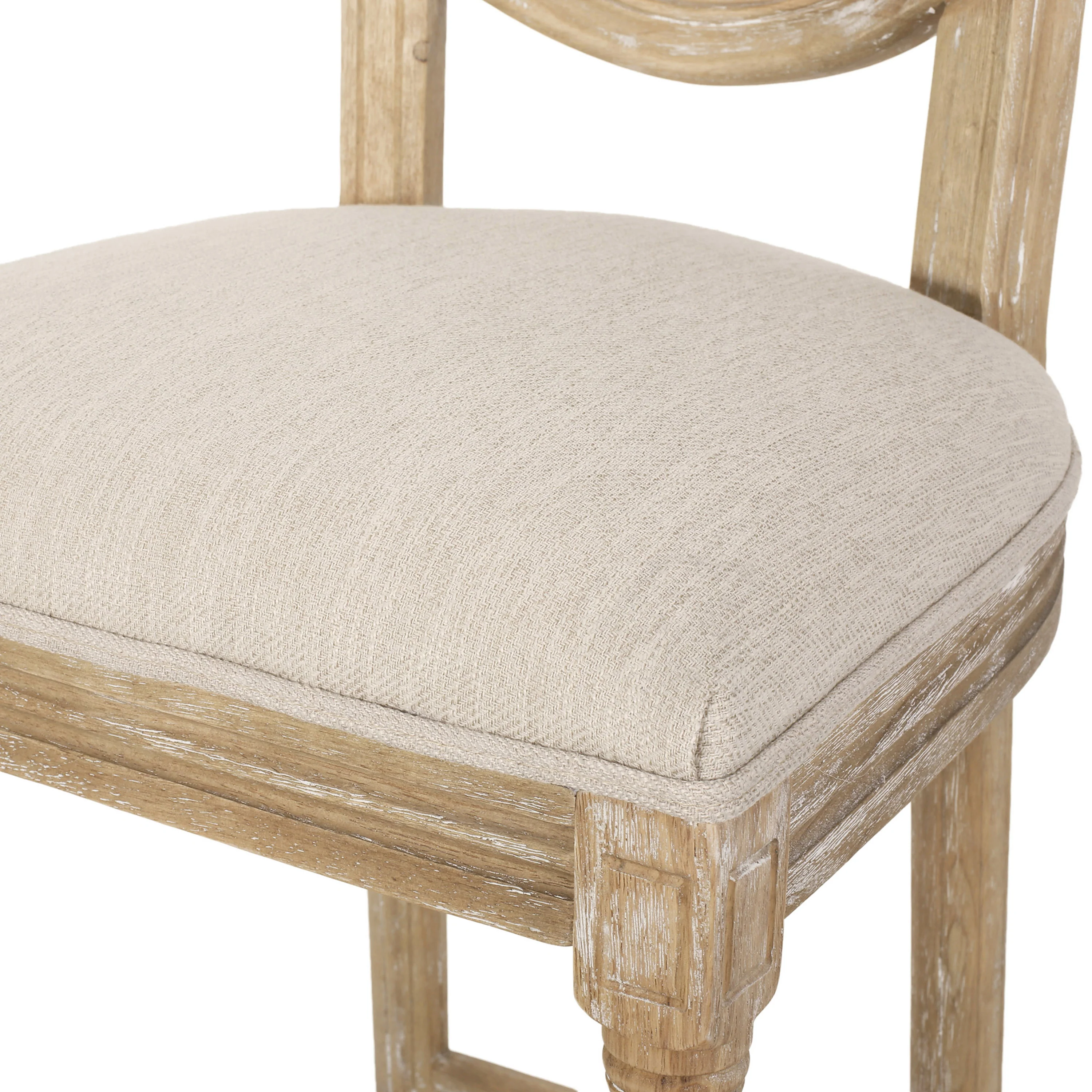 Salton French Country Wooden Barstools with Upholstered Seating (Set of 2) - furnishings