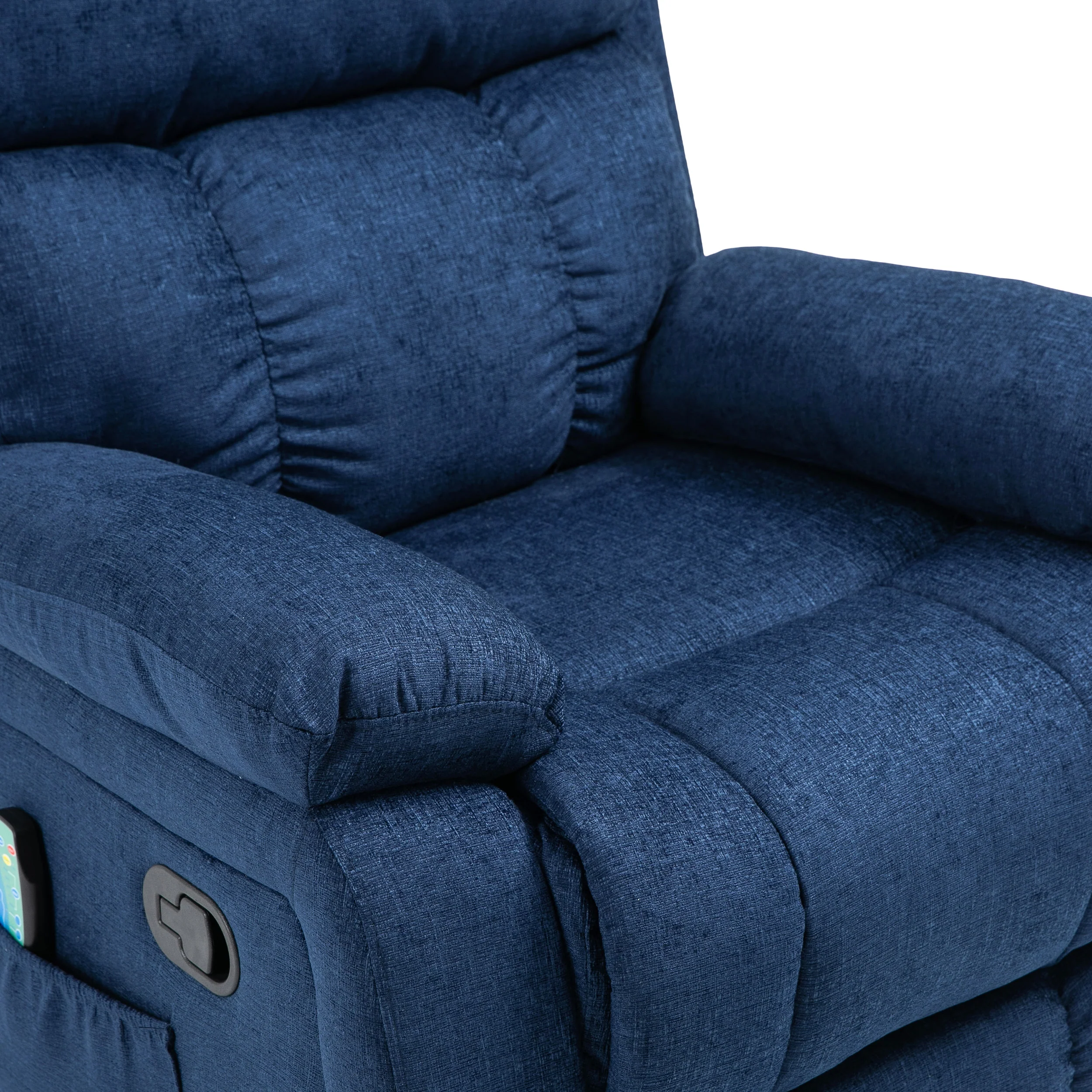 Lexie Contemporary Pillow Tufted Massage Recliner - furnishings