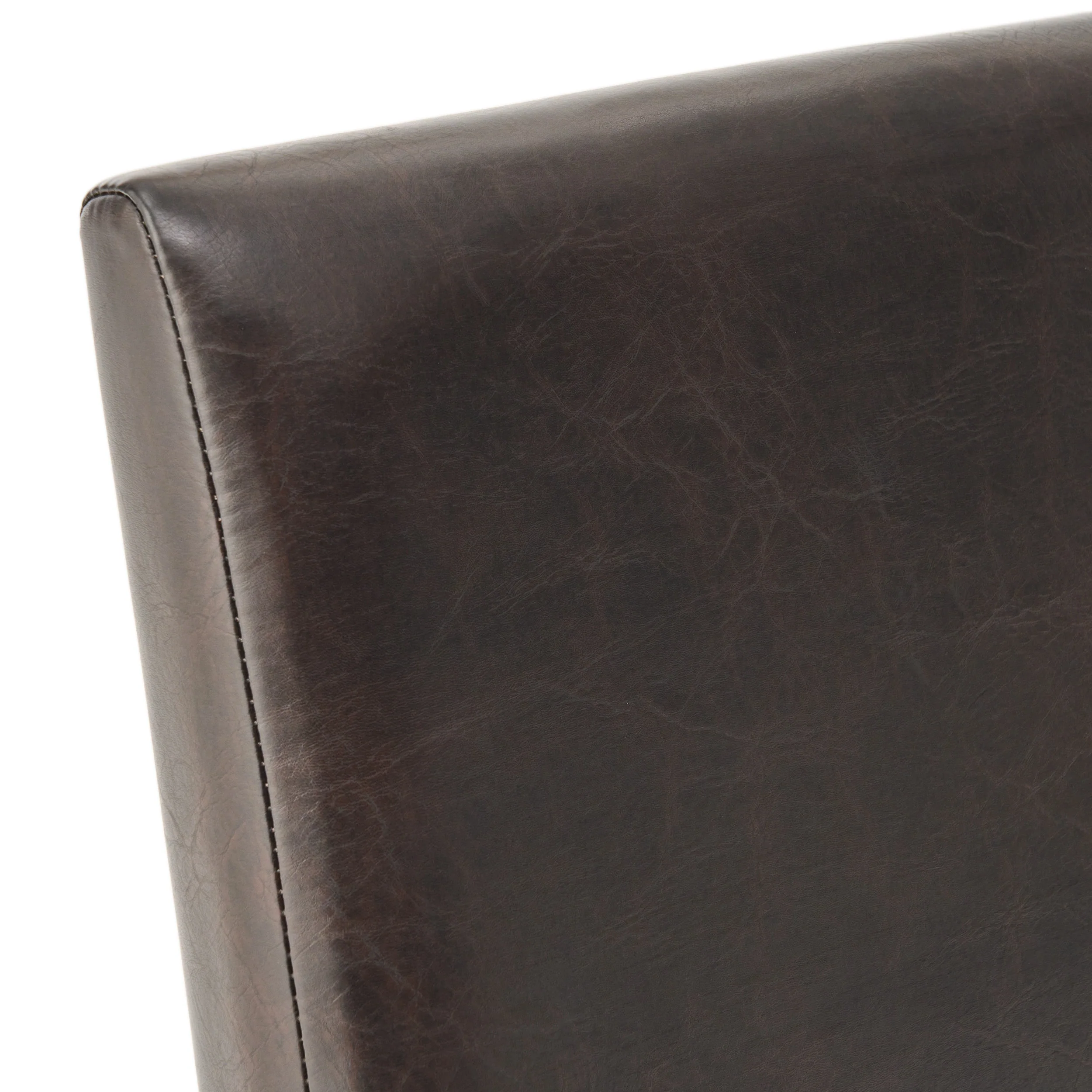 Esteban Brown Leather Parson Dining Chairs (Set of 2) - furnishings