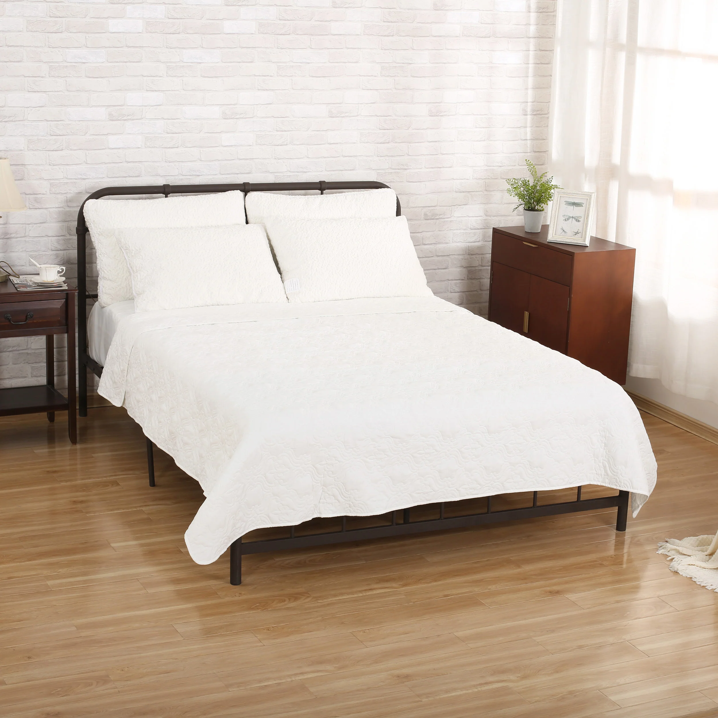 Landyn Double Bed Fabric Quilt - furnishings