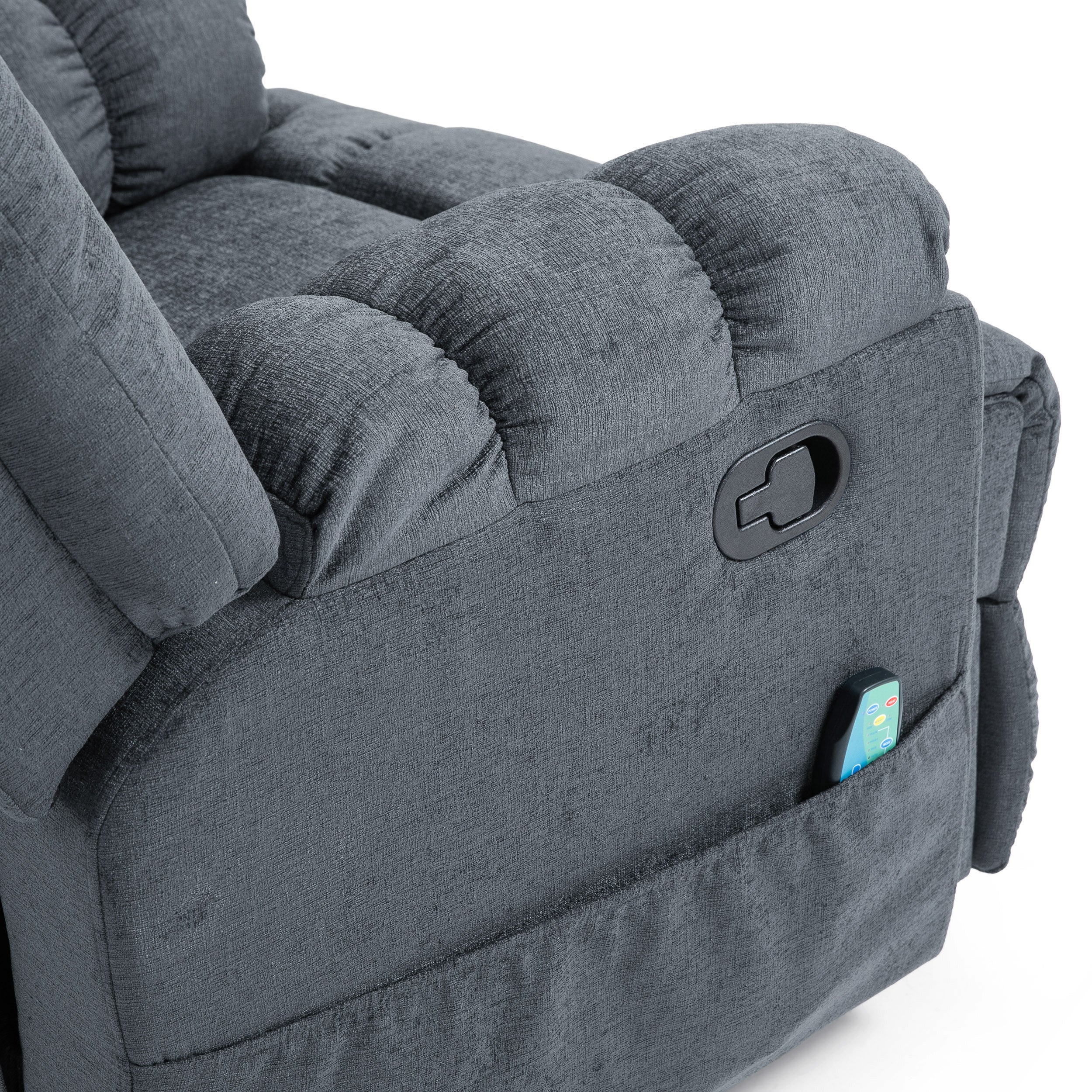 Siloam Contemporary Pillow Tufted Massage Recliner - furnishings