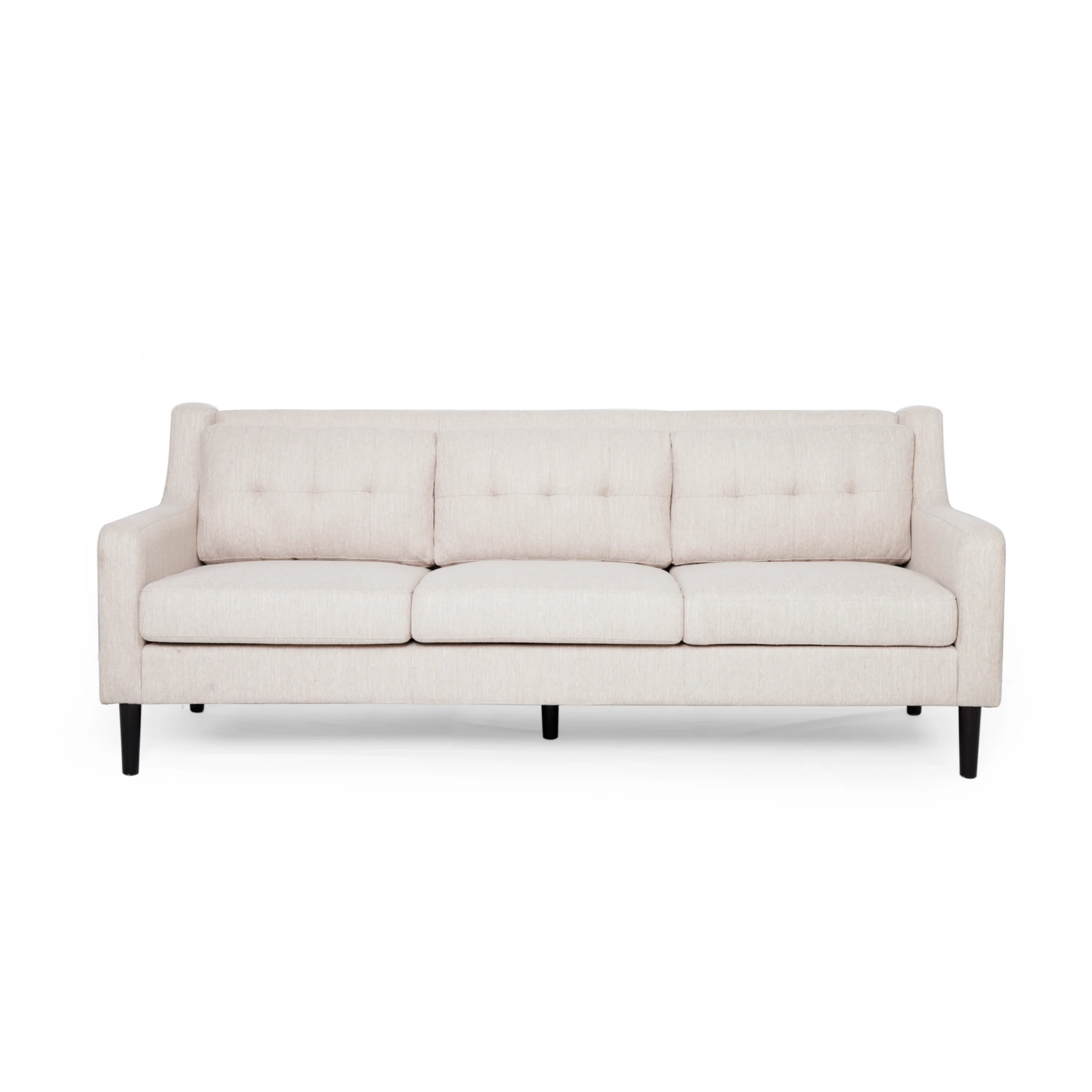 Daelynn Tufted Fabric 3 Seater Sofa - furnishings