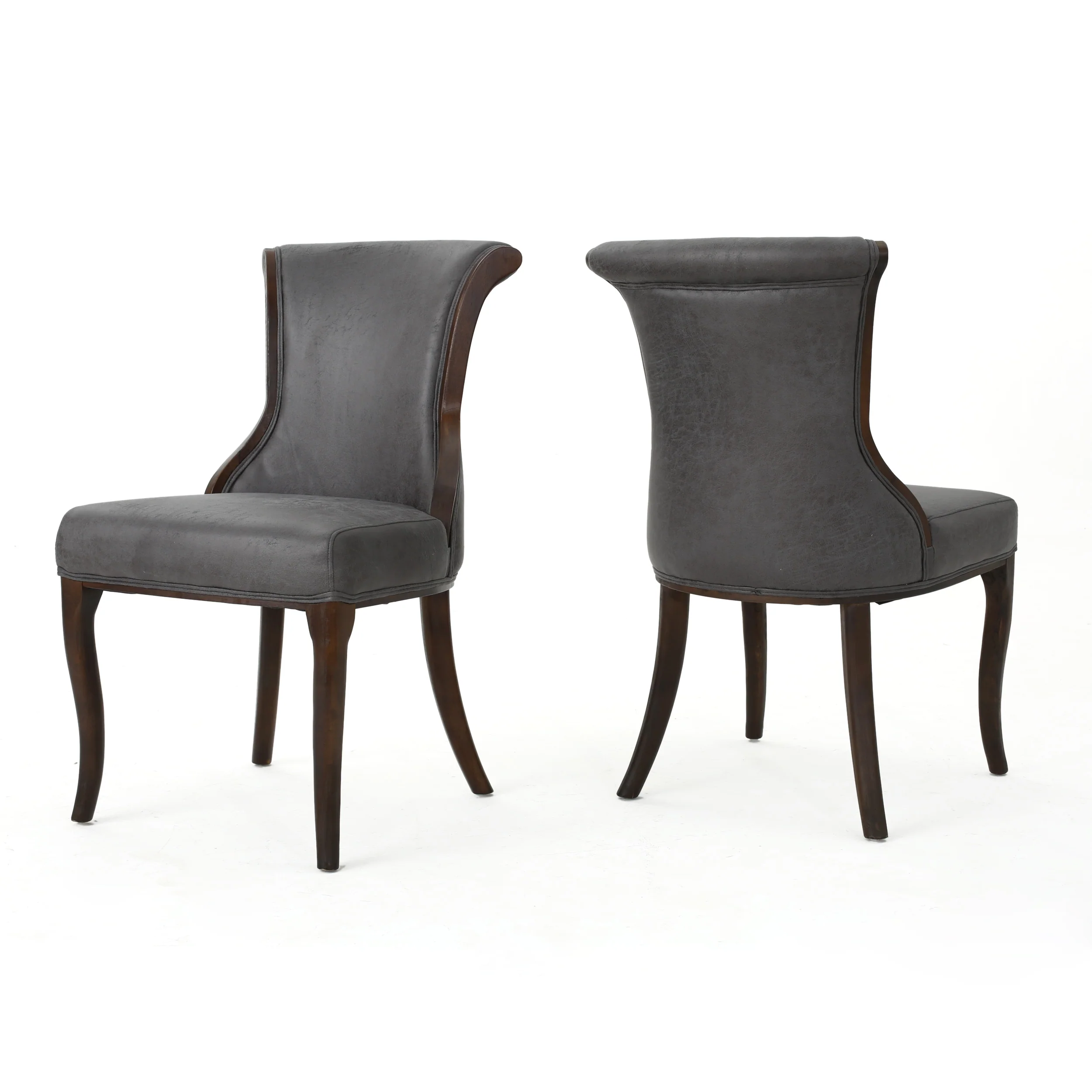 Lexia Classic Microfiber Dining Chair (Set of 2) - furnishings