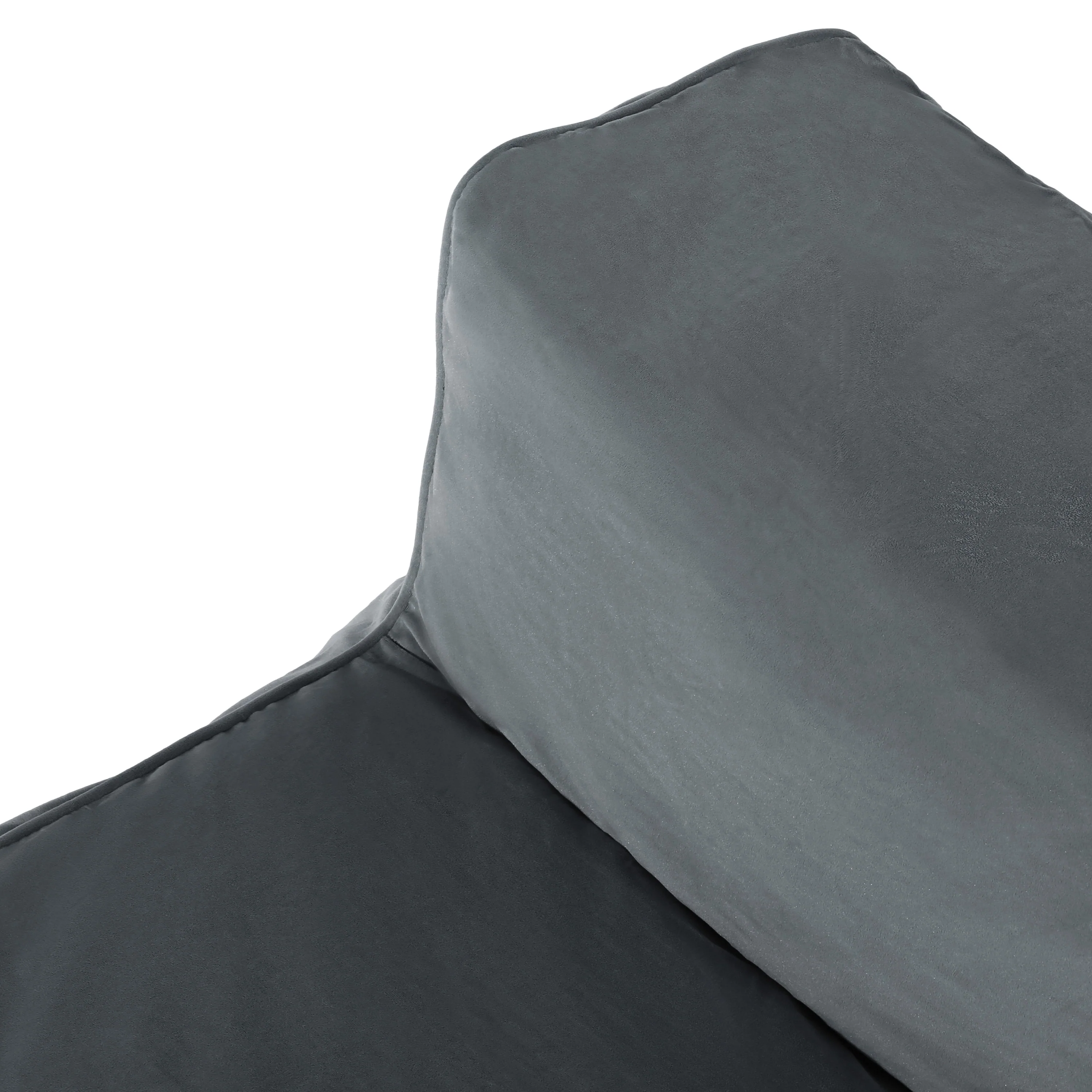Caraway Modern Velvet Bean Bag Chair - furnishings