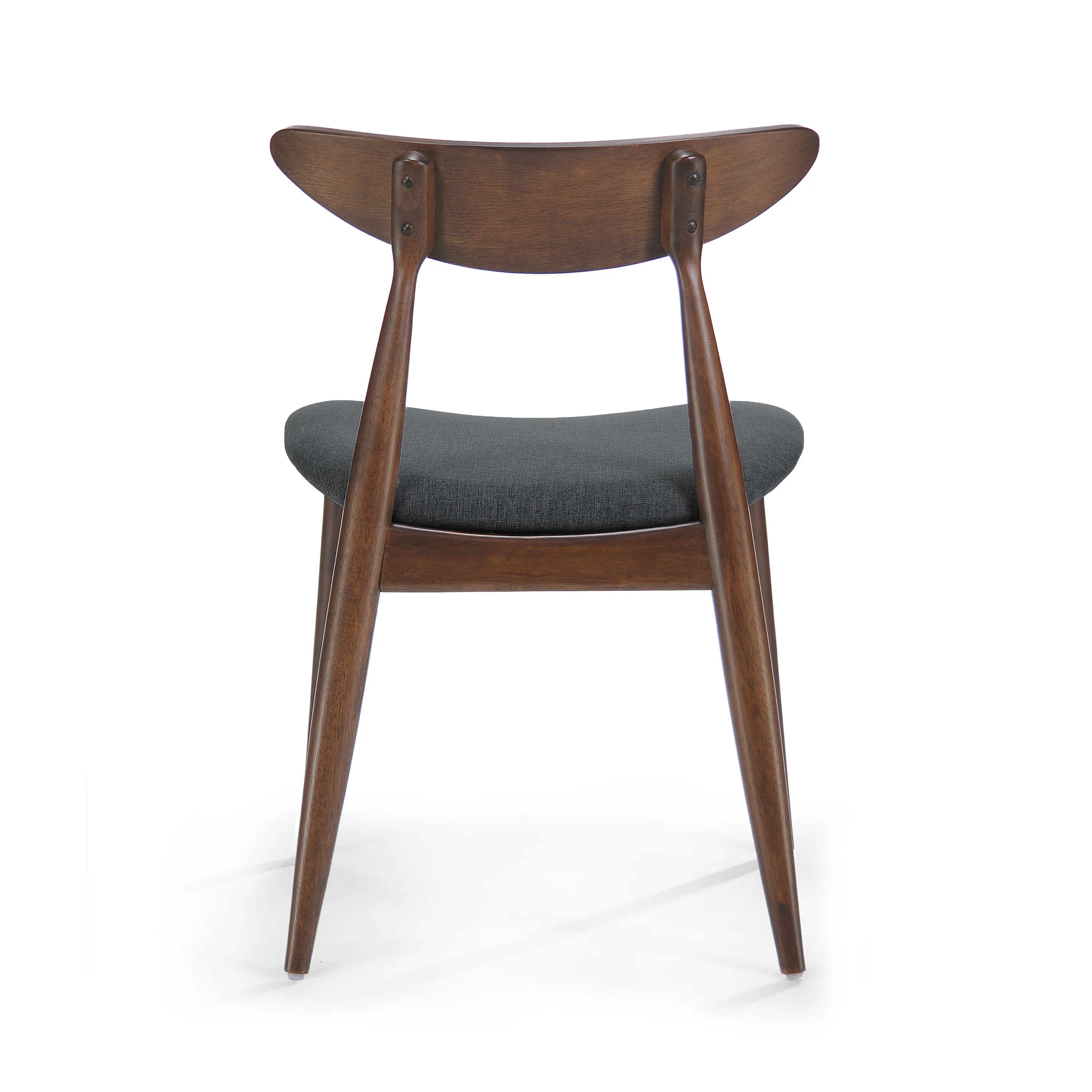 Issaic Mid-Century Modern 5-Piece Fabric Upholstered Dining Set w/ Wood Frame - furnishings