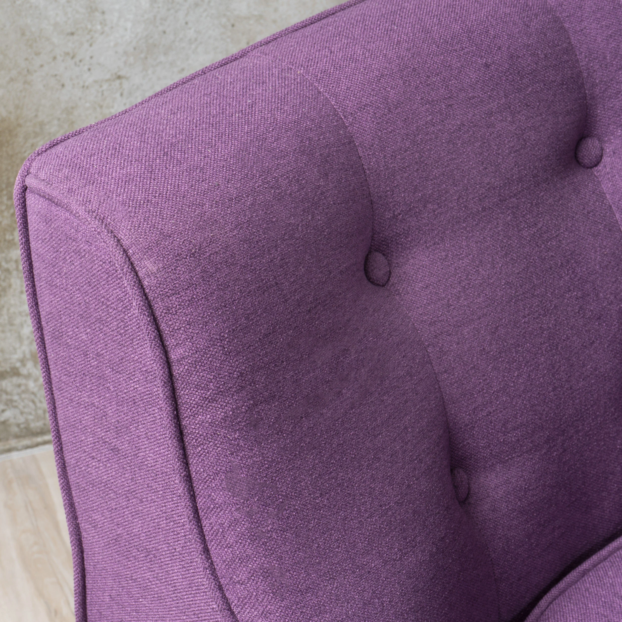 Fontinella Mid Century Tufted Back Fabric Arm Chair - furnishings