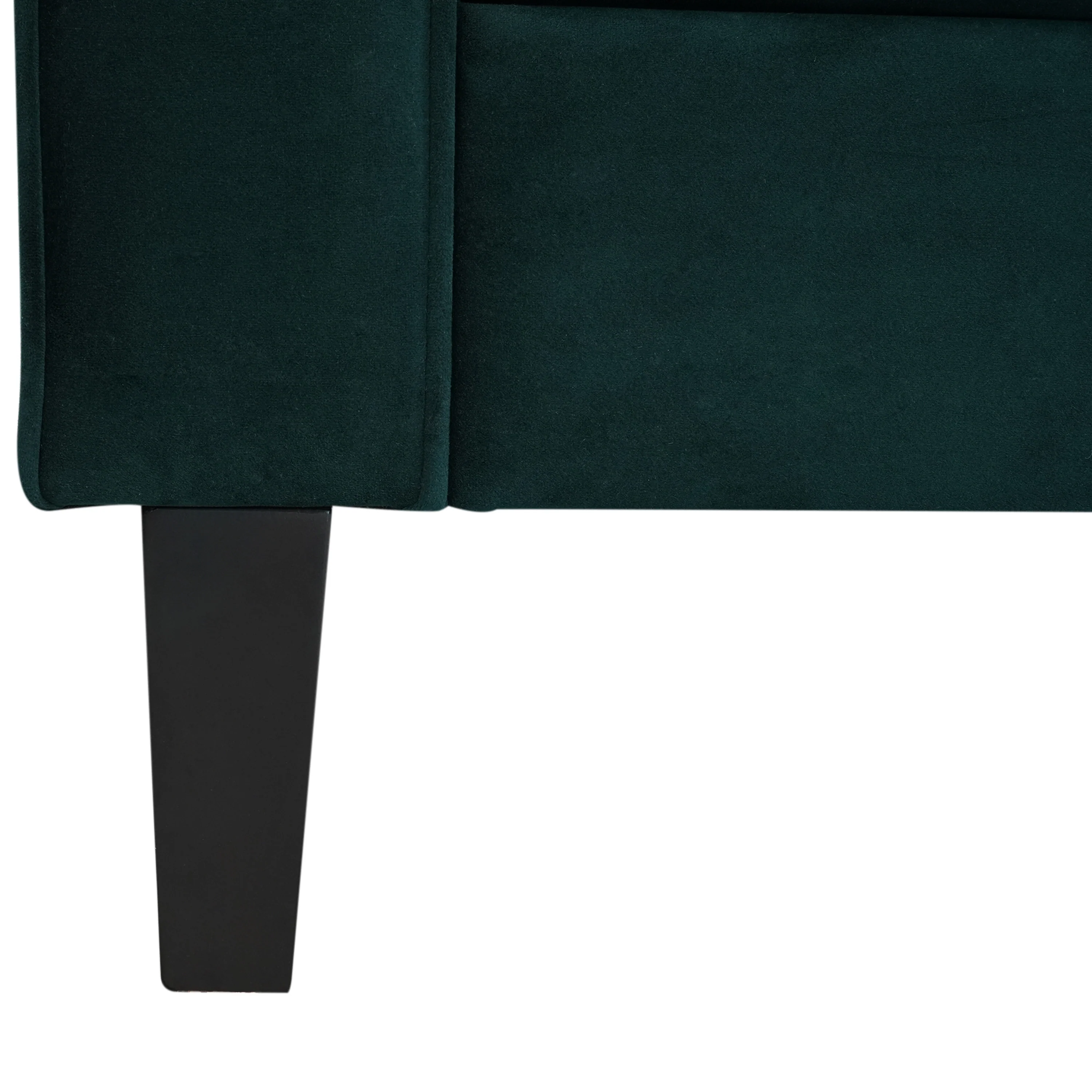 Sororia Velvet 3-Seater Low Profile Sofa - furnishings