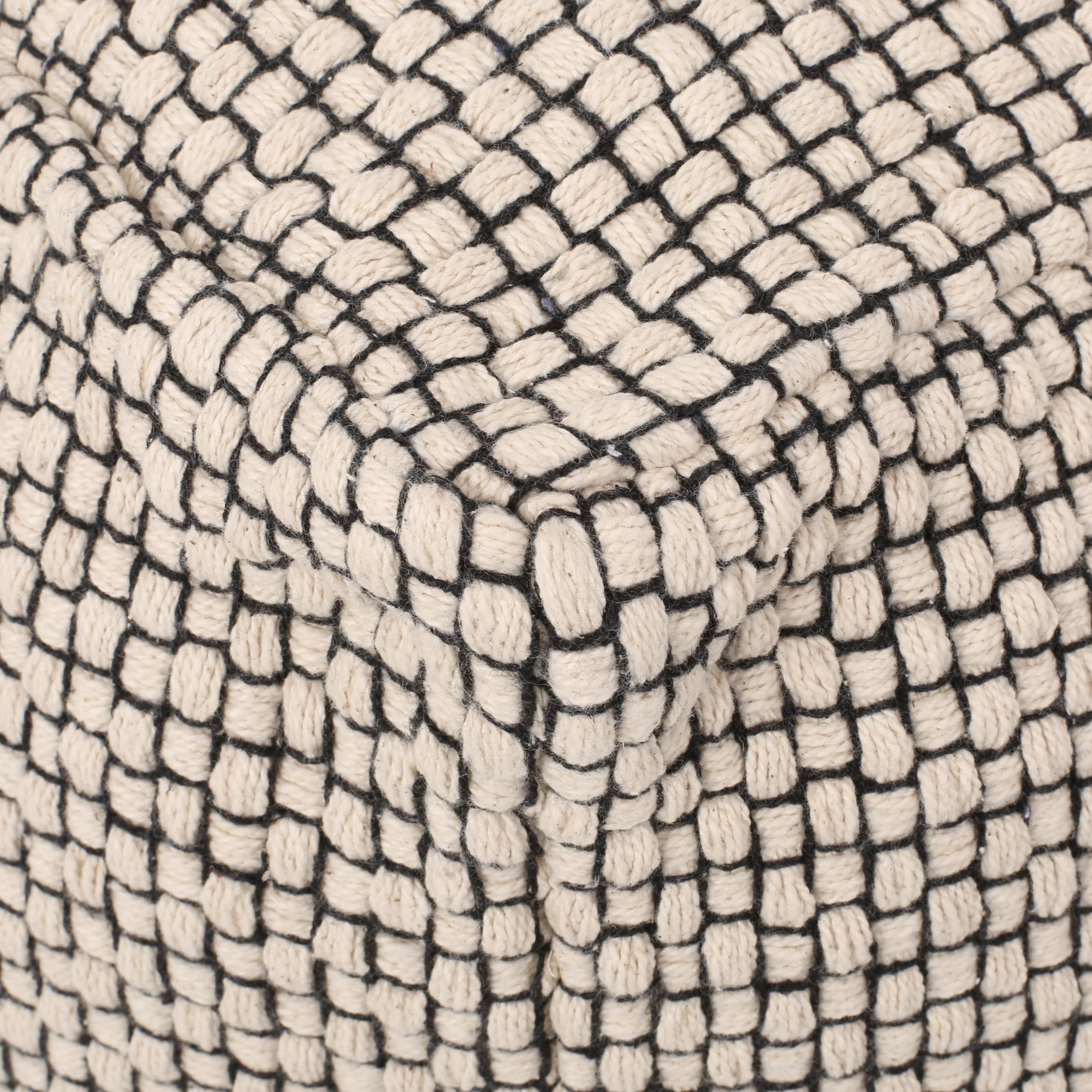 Maclain Boho Fabric Cube Pouf - furnishings