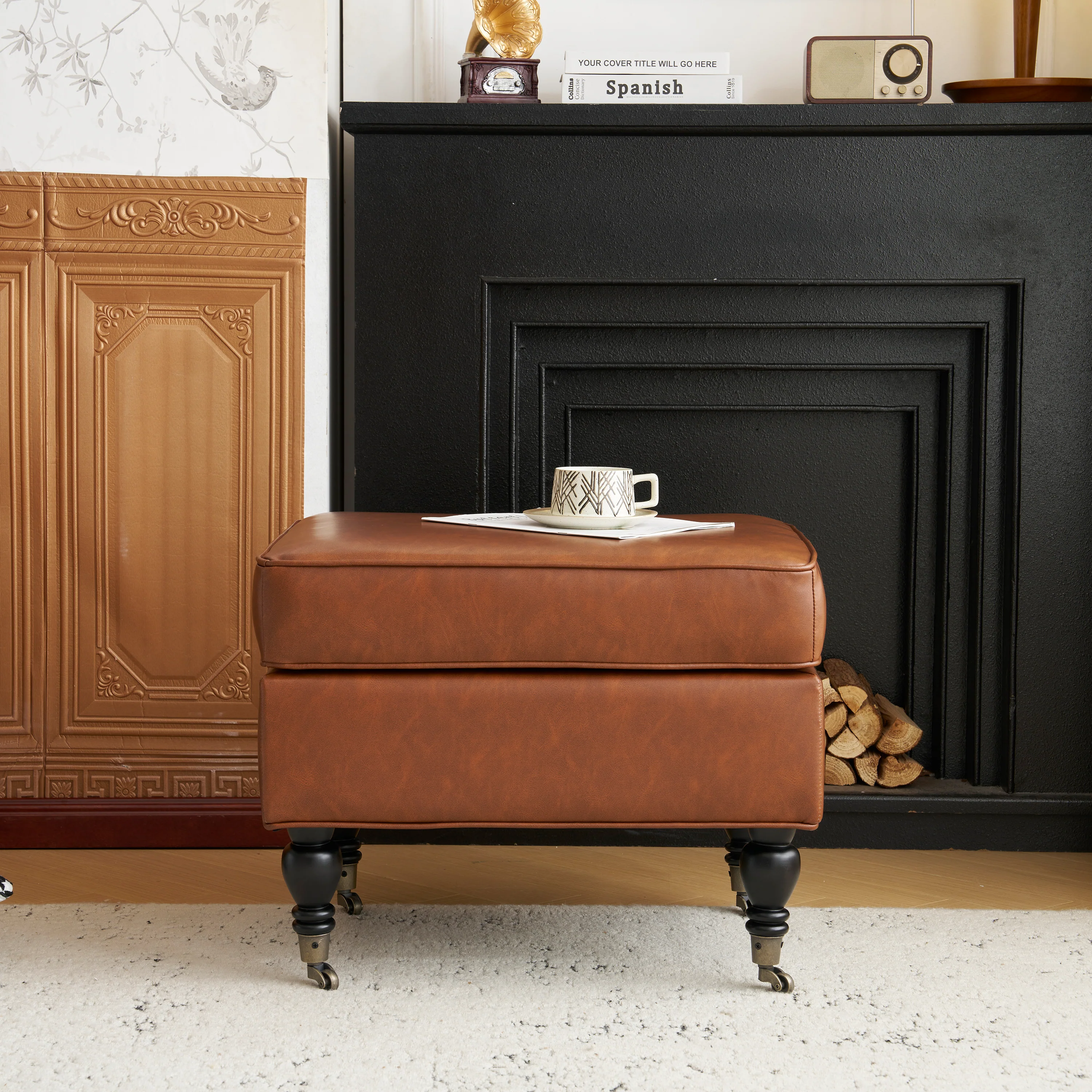 Thorian Tray Top Storage Ottoman - furnishings