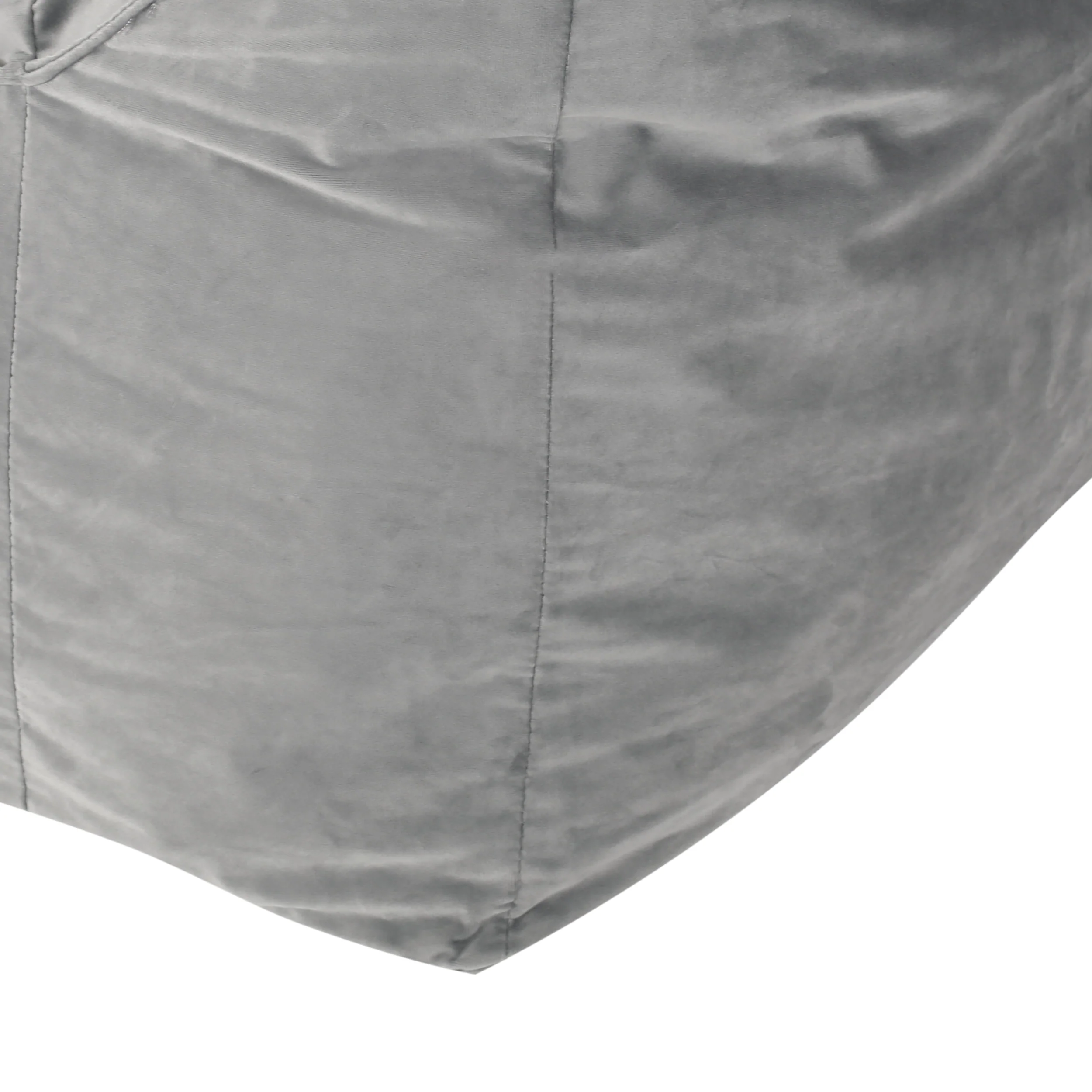 Ehlen Modern Velveteen Bean Bag Chair with Armrests - furnishings