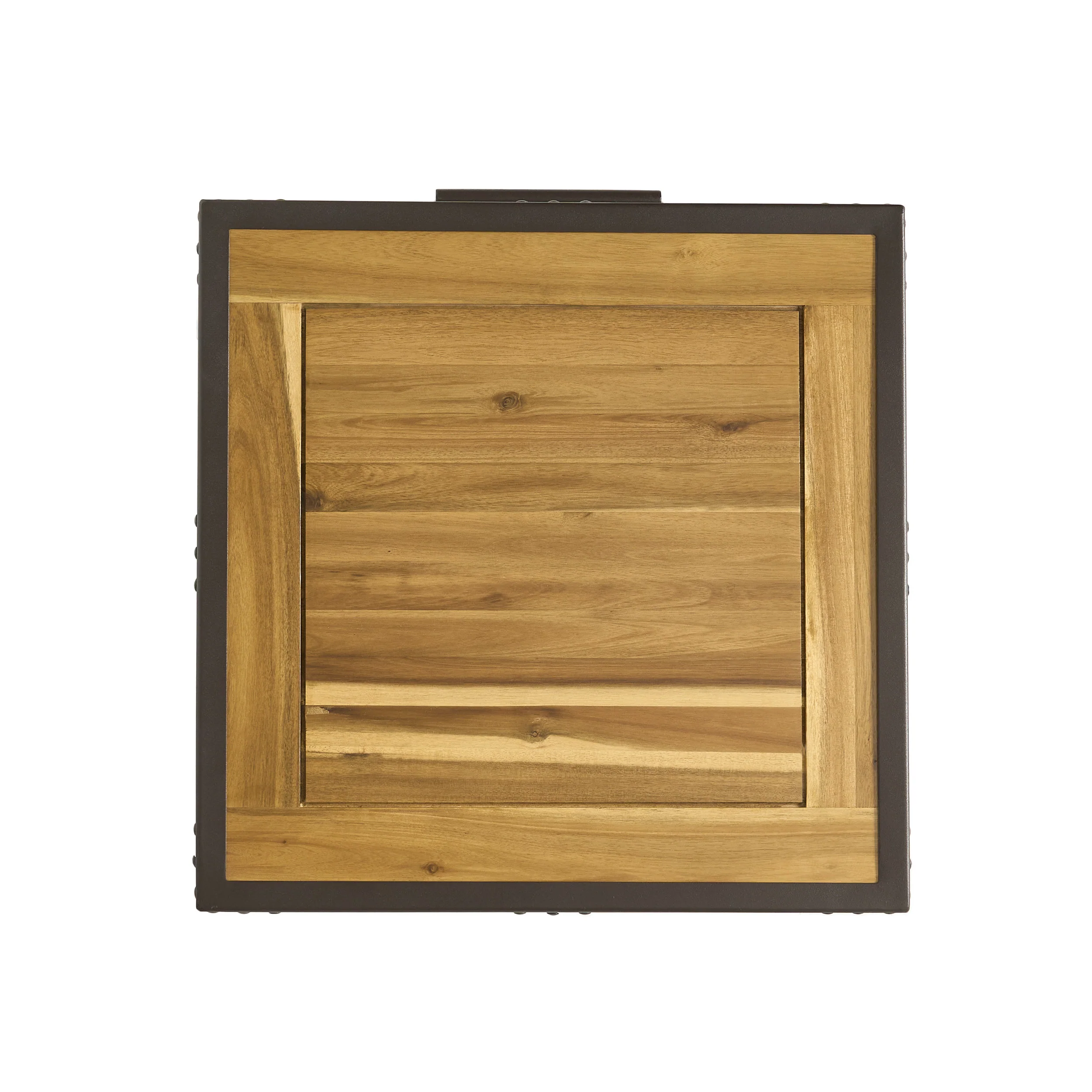 Glendora Industrial Solid Wood Single Drawer Nightstand End Table - furnishings
