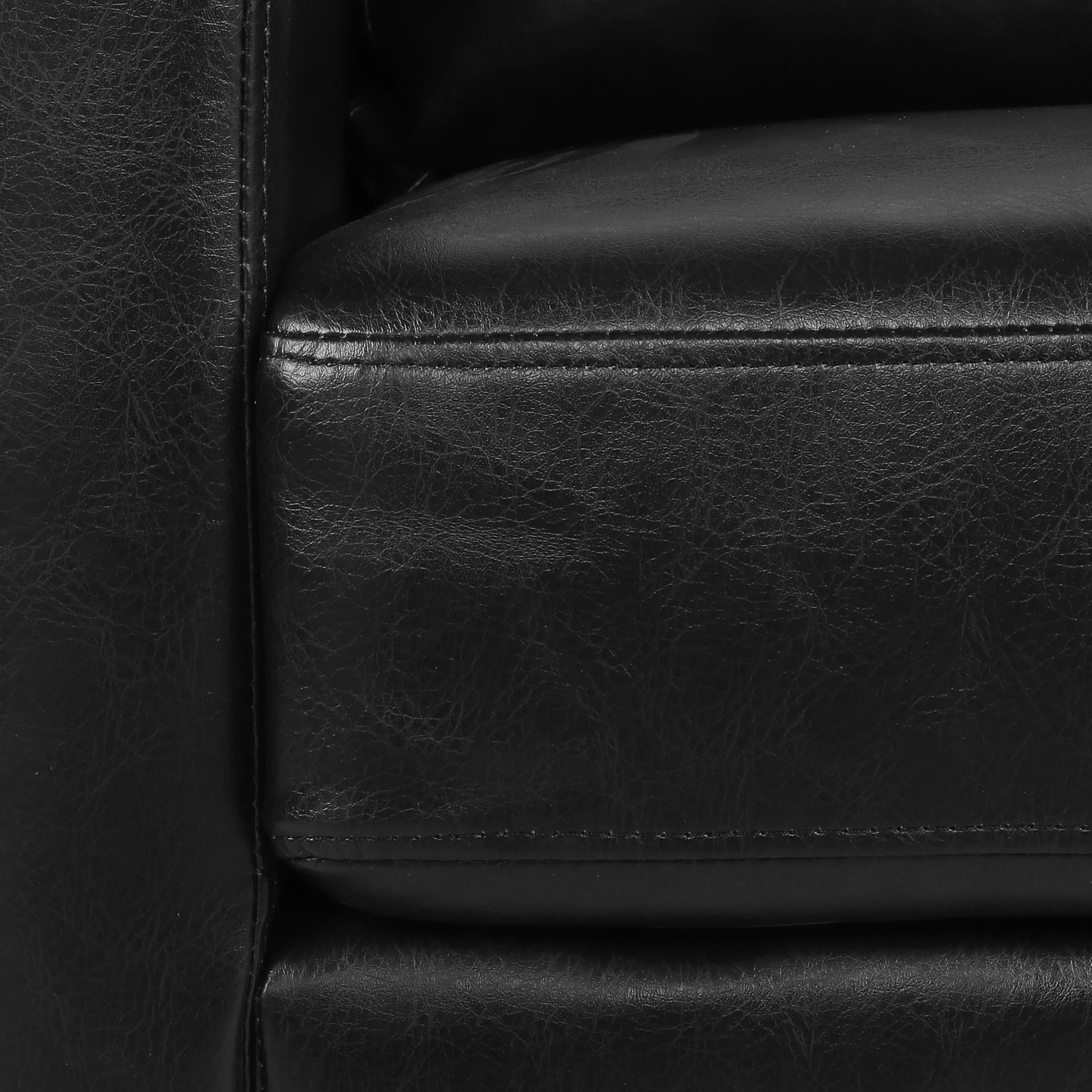 Dowd Mid Century Modern Faux Leather Club Chair - furnishings