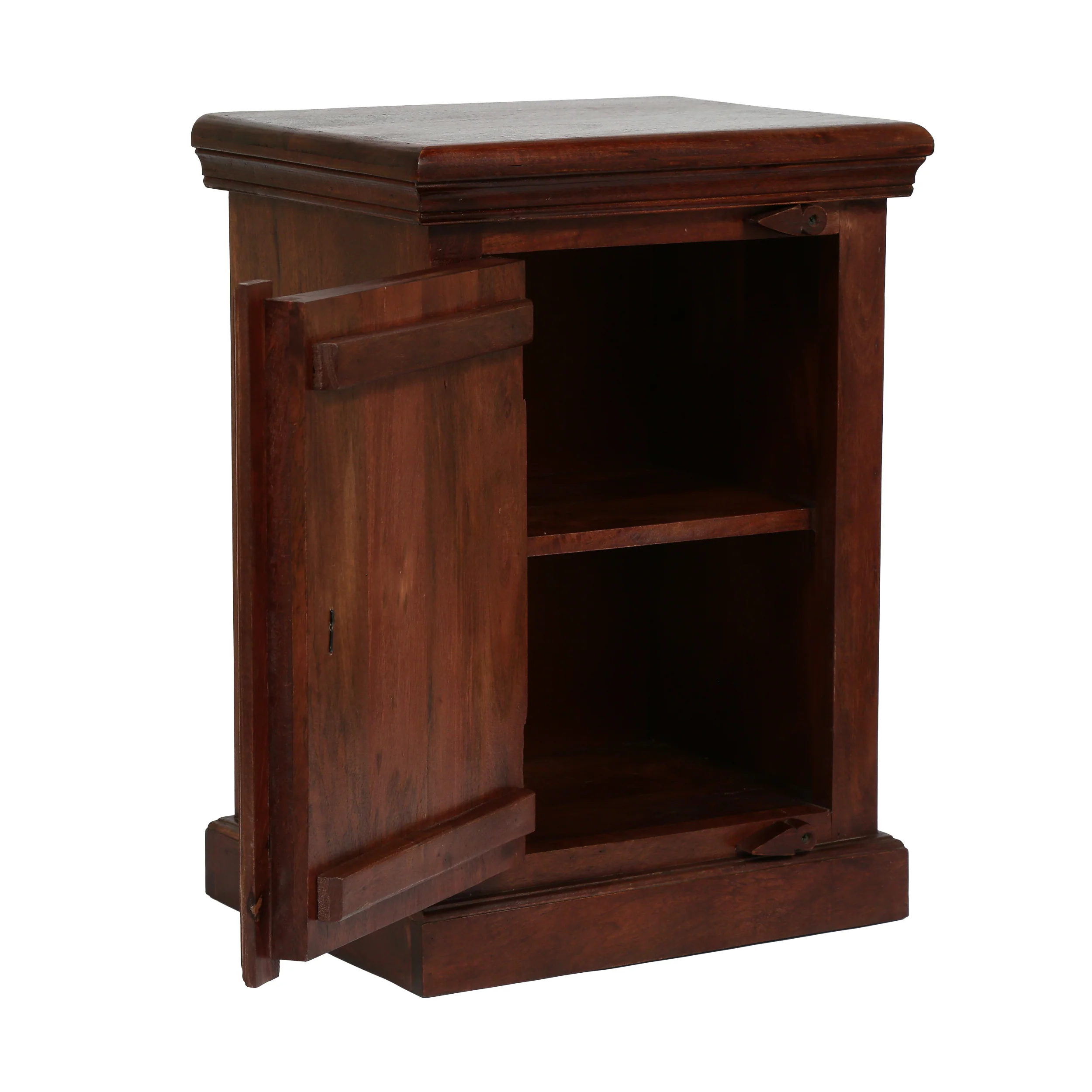 Picabo Handcrafted Boho Mango Wood Nightstand - furnishings