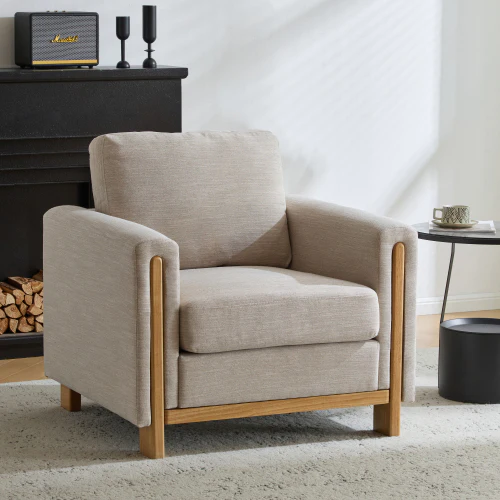 Alarics Modern Accent Arm Chair Upholstered Club Chair - furnishings