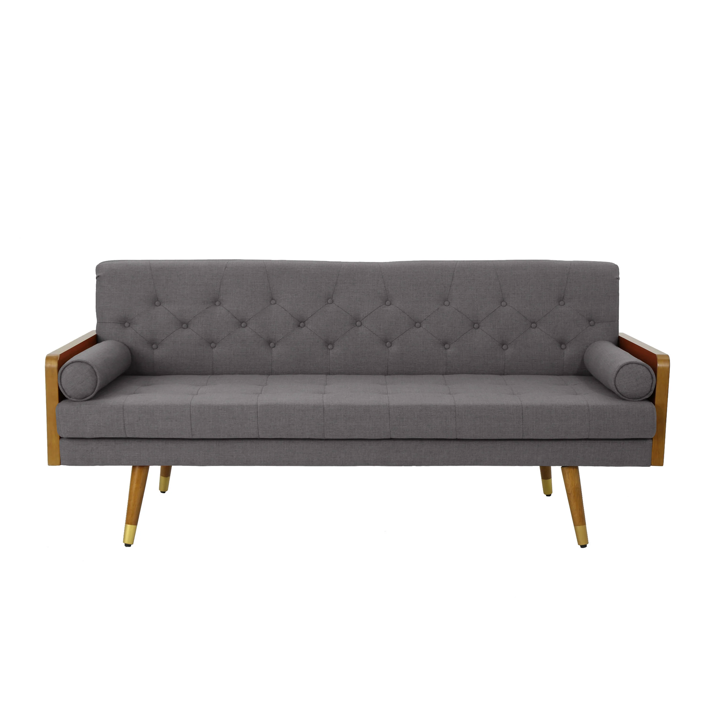 Aidan Mid Century Modern Tufted Fabric Sofa - furnishings