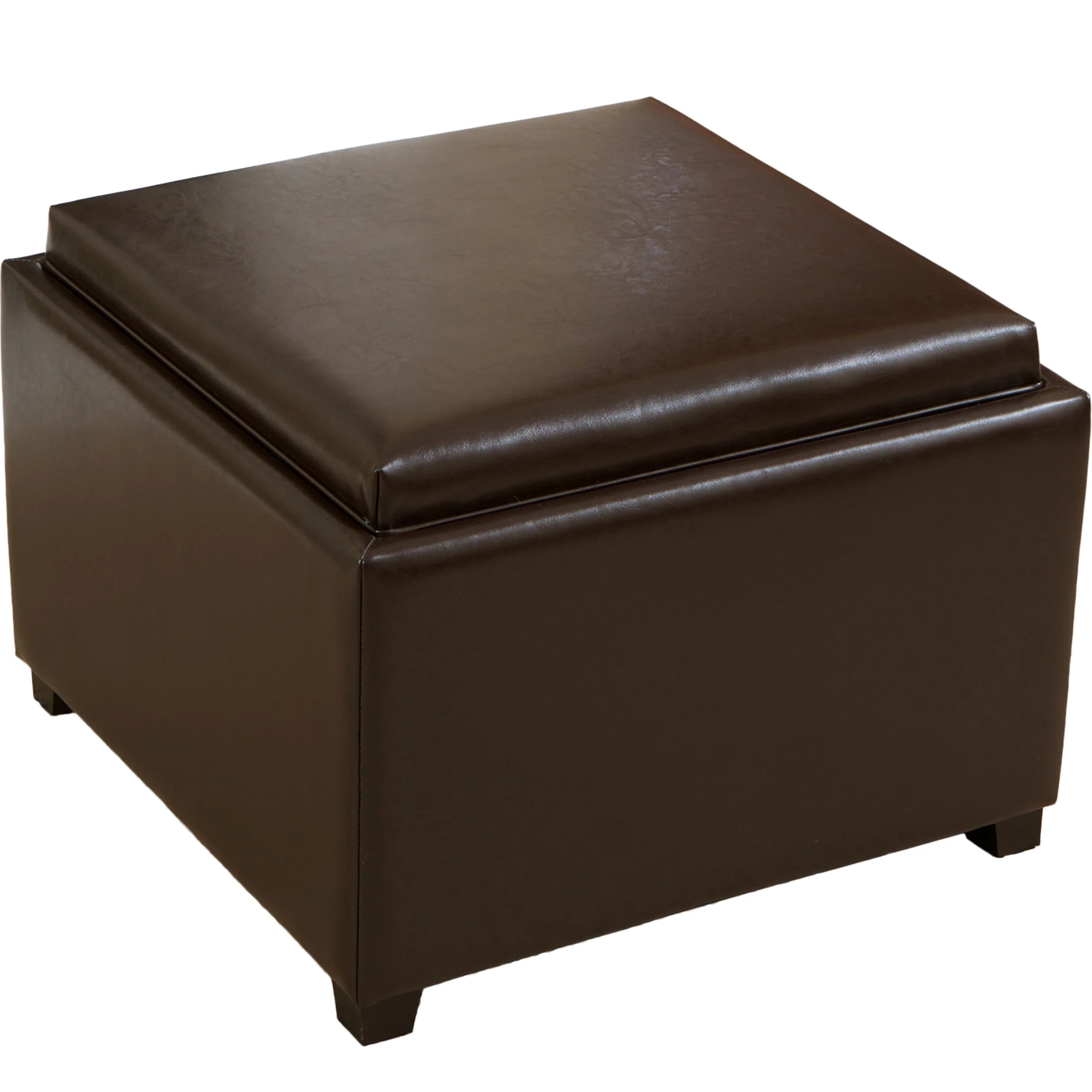 Jefferson Tray Top Storage Ottoman - furnishings