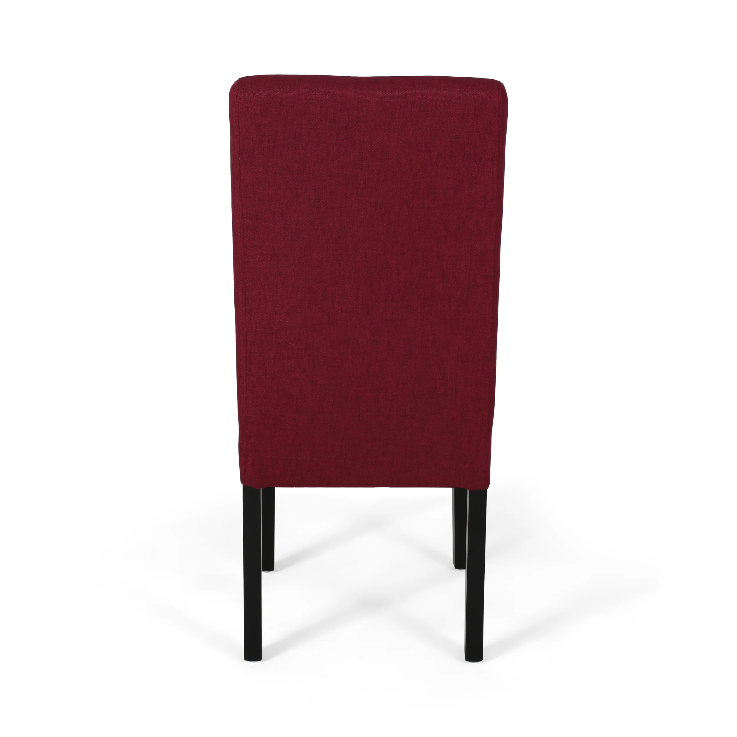 Raphael Wooden Dining Chairs (Set of 2), Deep Red and Dark Brown Finish - furnishings